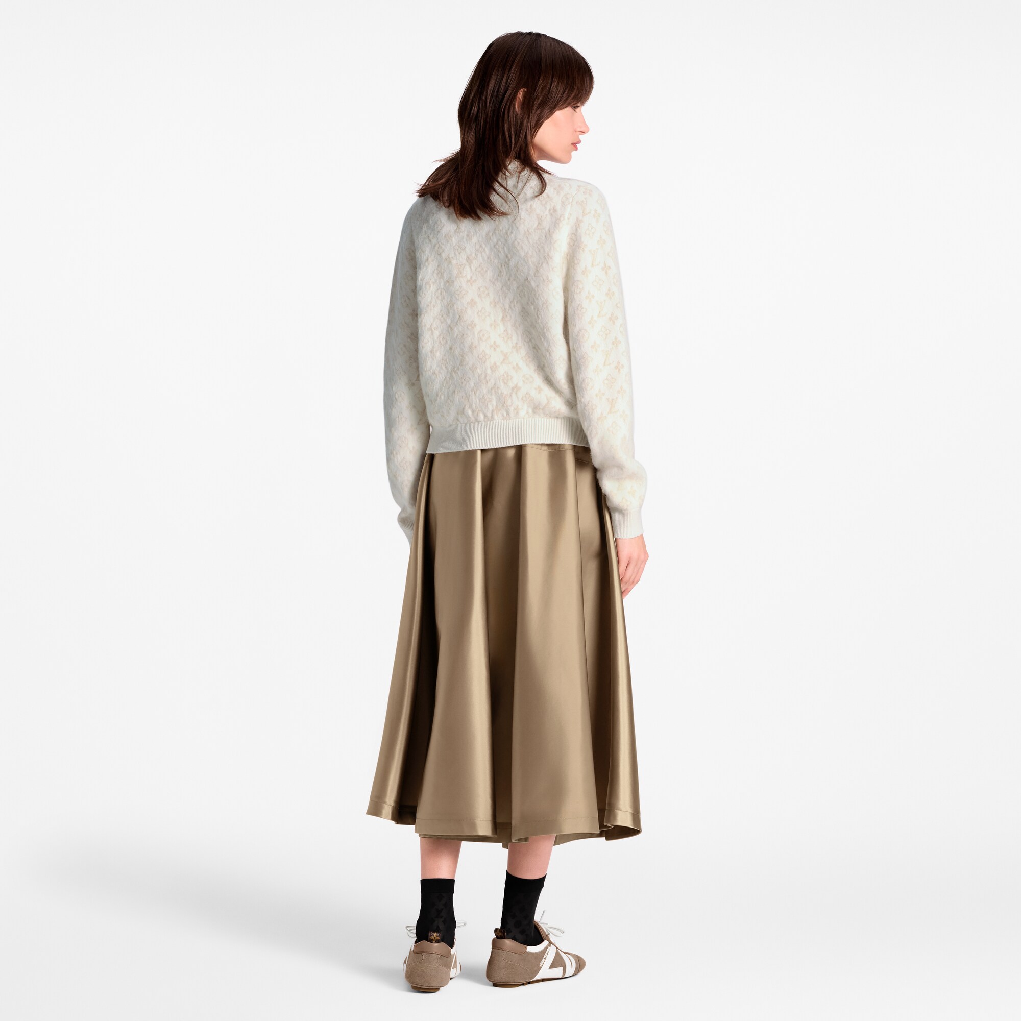 Cardigan in maglia spazzolata con motivo Monogram  Donna Abbigliamento Maglieria | LOUIS VUITTON (Zoom prodotto)