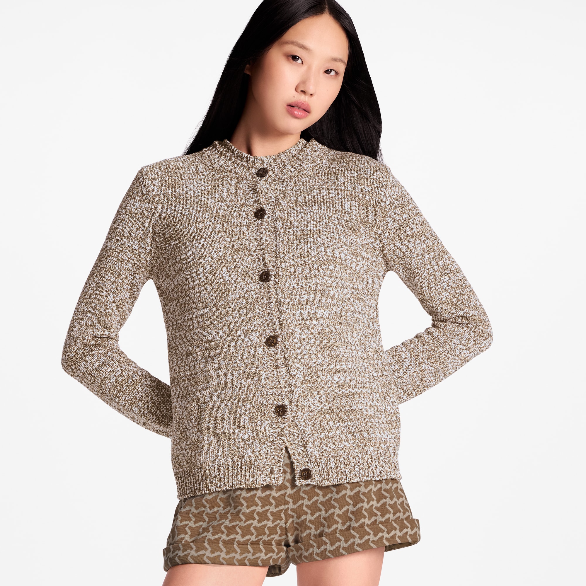 Cardigan in maglia tweed  Donna Abbigliamento Maglieria | LOUIS VUITTON (Zoom prodotto)