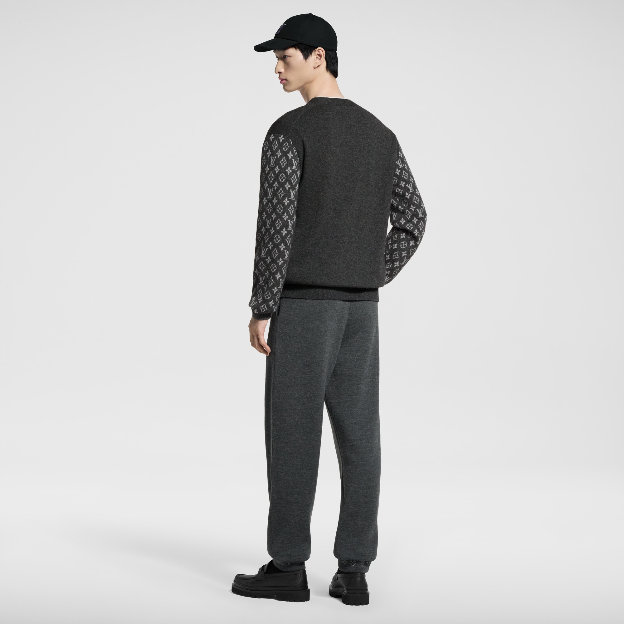 Cardigan in misto cachemire con motivo Monogram  Uomo Abbigliamento Maglieria e Felpe | LOUIS VUITTON (Zoom prodotto)