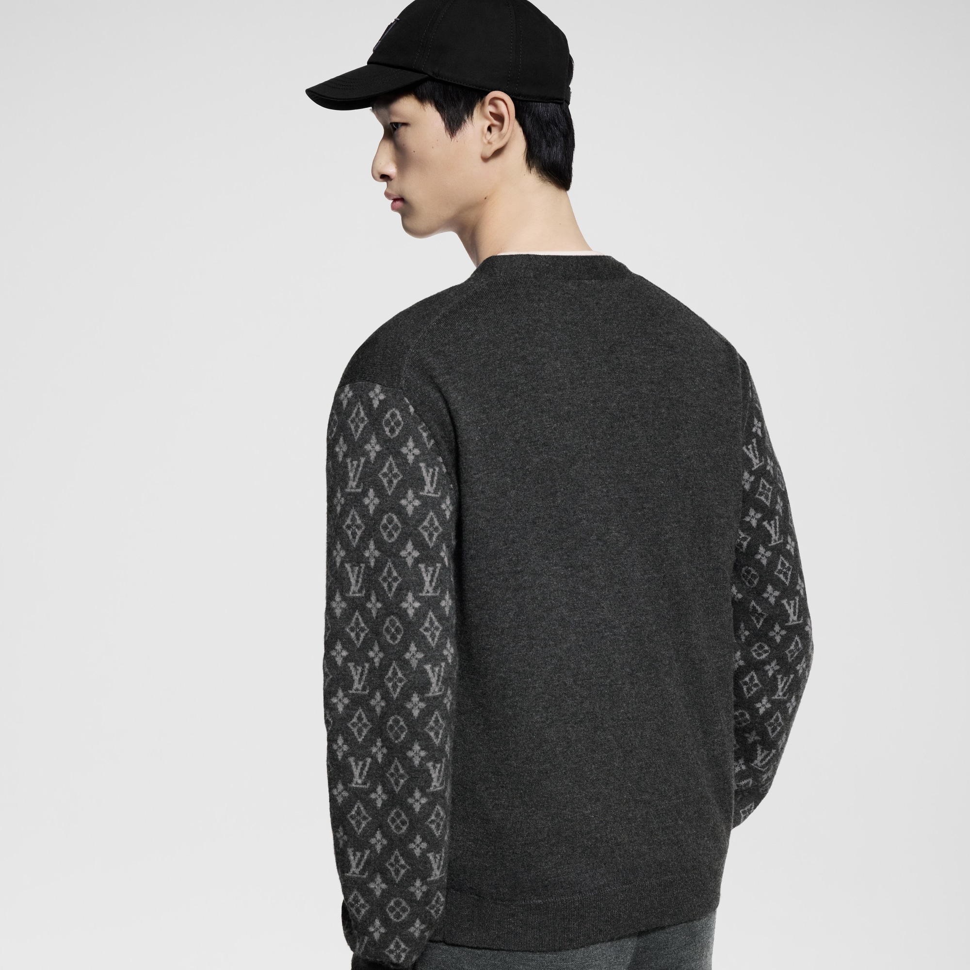 Cardigan in misto cachemire con motivo Monogram  Uomo Abbigliamento Maglieria e Felpe | LOUIS VUITTON (Zoom prodotto)