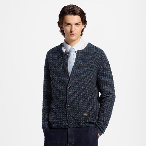 Cardigan testurizzato cropped view