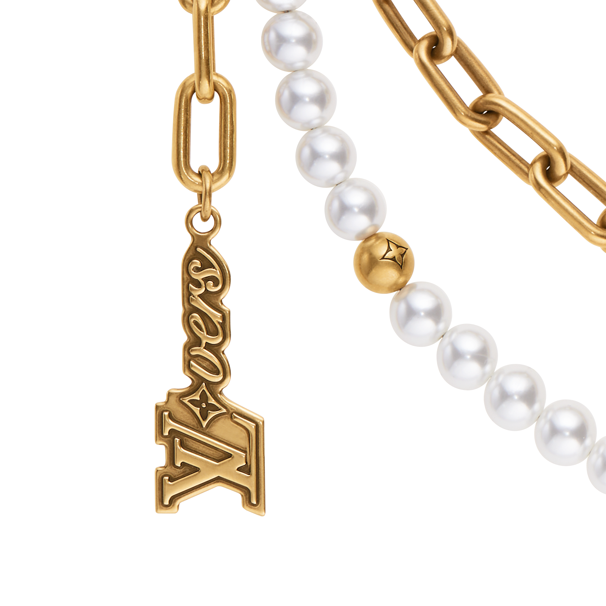 Charm per borse Chain Belt Pearls S00 Regali per le Feste Guida ai Regali per Lui } | LOUIS VUITTON (Zoom prodotto)