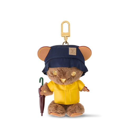 Charm per borse LV Louis Bear Rain front view