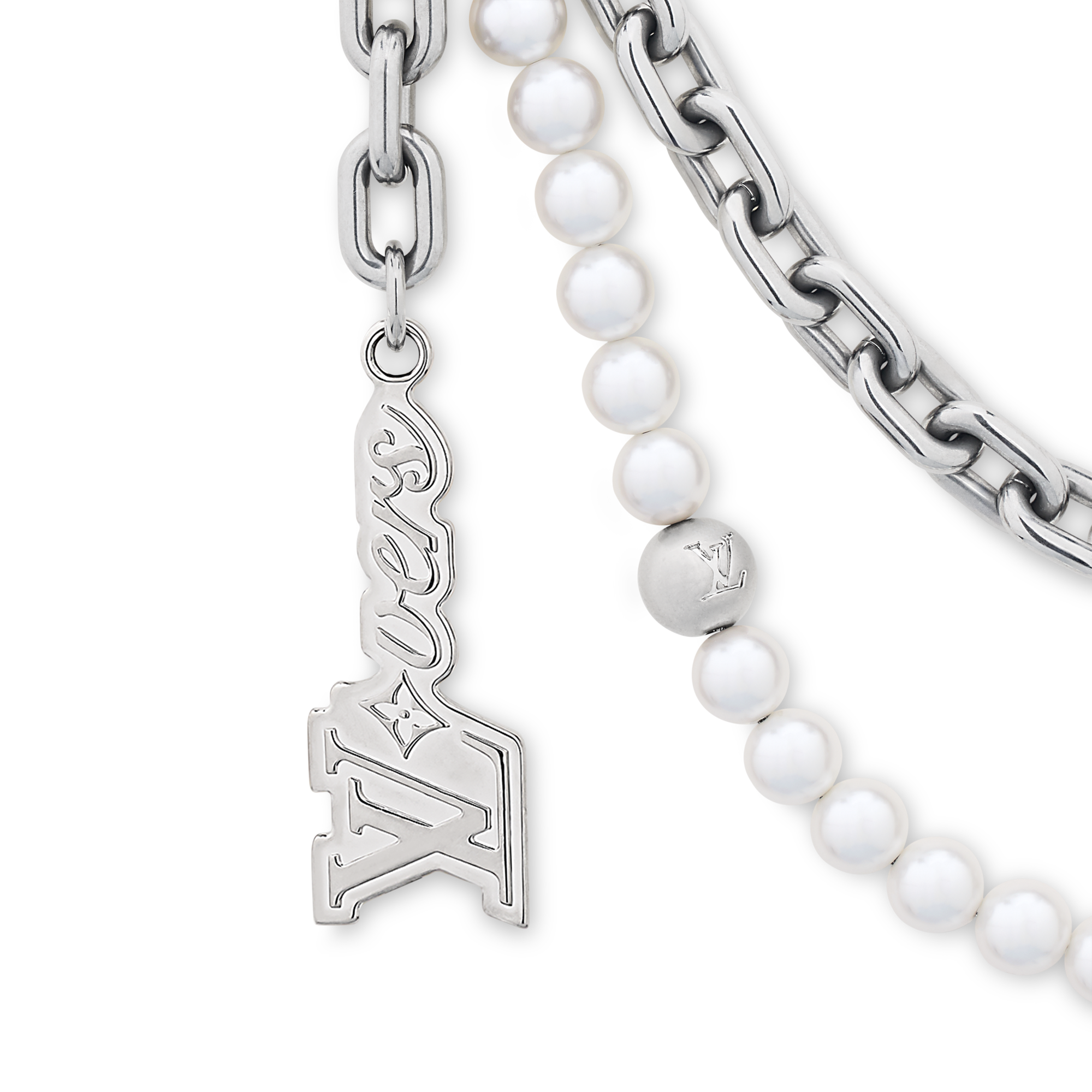 Cintura a catenella Pearls Mini S00 Uomo Accessori Portachiavi e Charms per Borse | LOUIS VUITTON (Zoom prodotto)