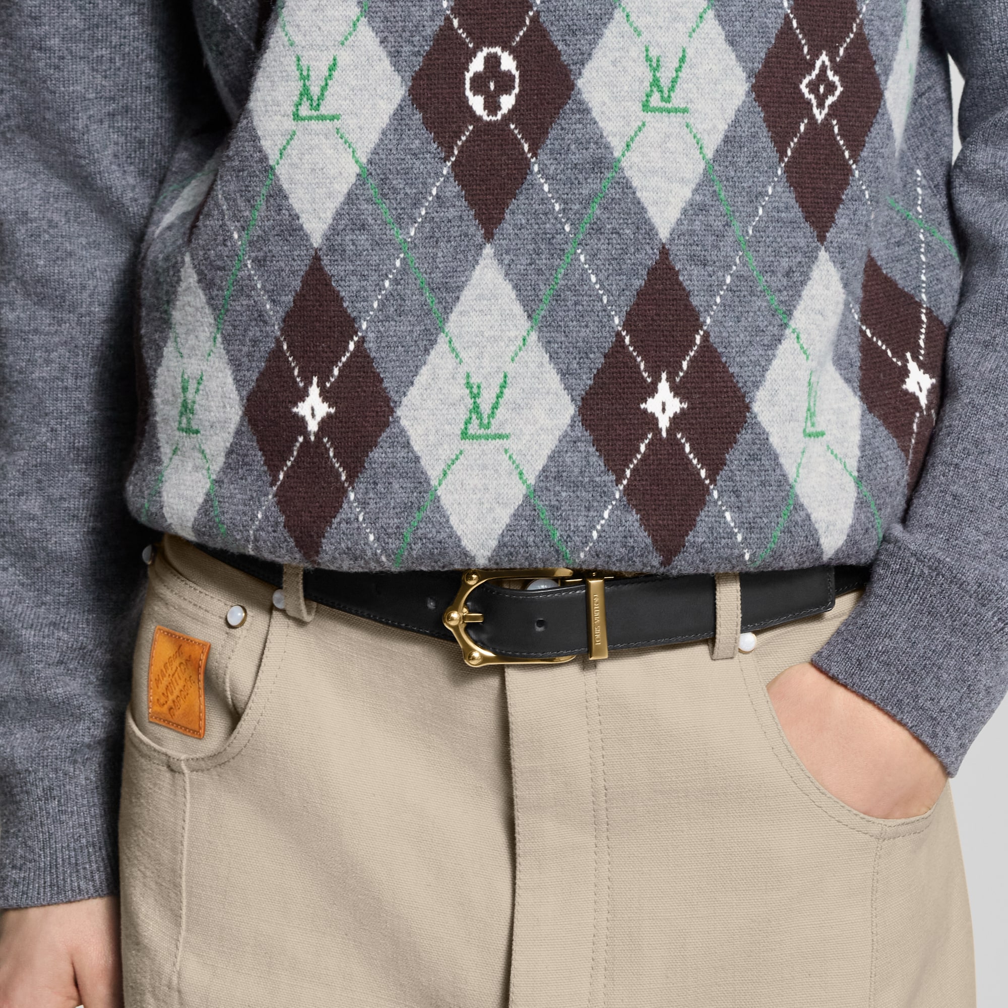 Cintura Frog 30 mm reversibile  Uomo Accessori Cinture | LOUIS VUITTON (Zoom prodotto)