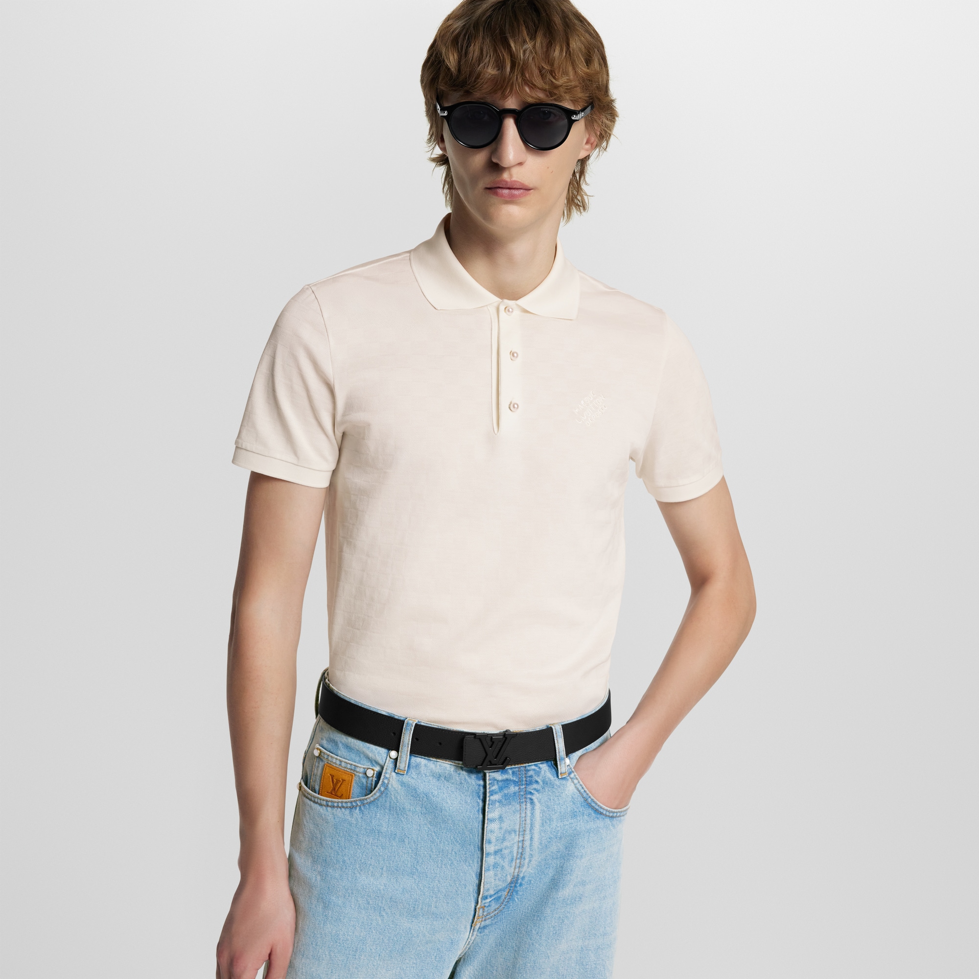 Cintura LV Aerogram 35 mm Altra pelle Uomo Accessori Cinture | LOUIS VUITTON (Zoom prodotto)