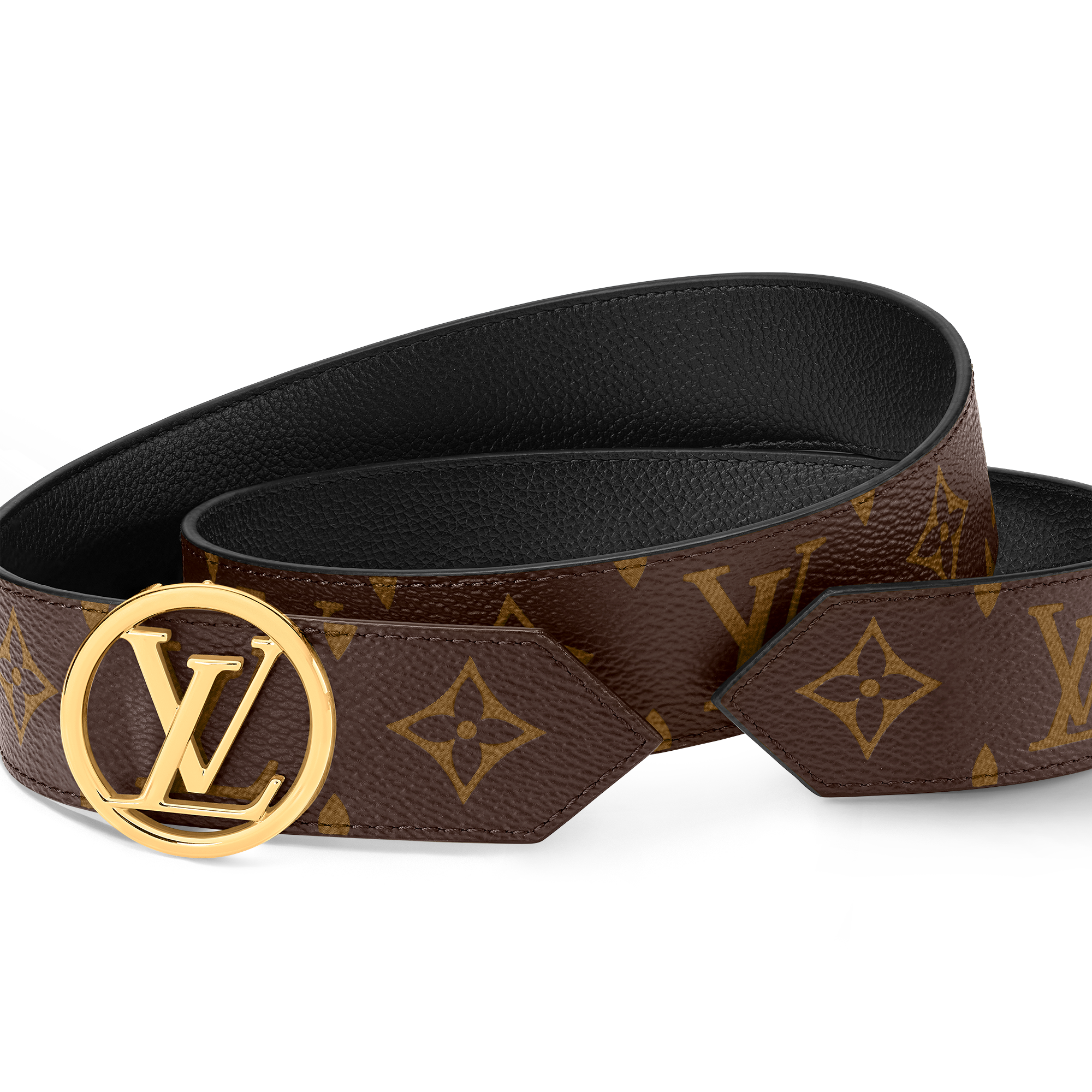 Cintura LV Circle 35 mm reversibile Tela Monogram Donna Accessori Cinture | LOUIS VUITTON (Zoom prodotto)