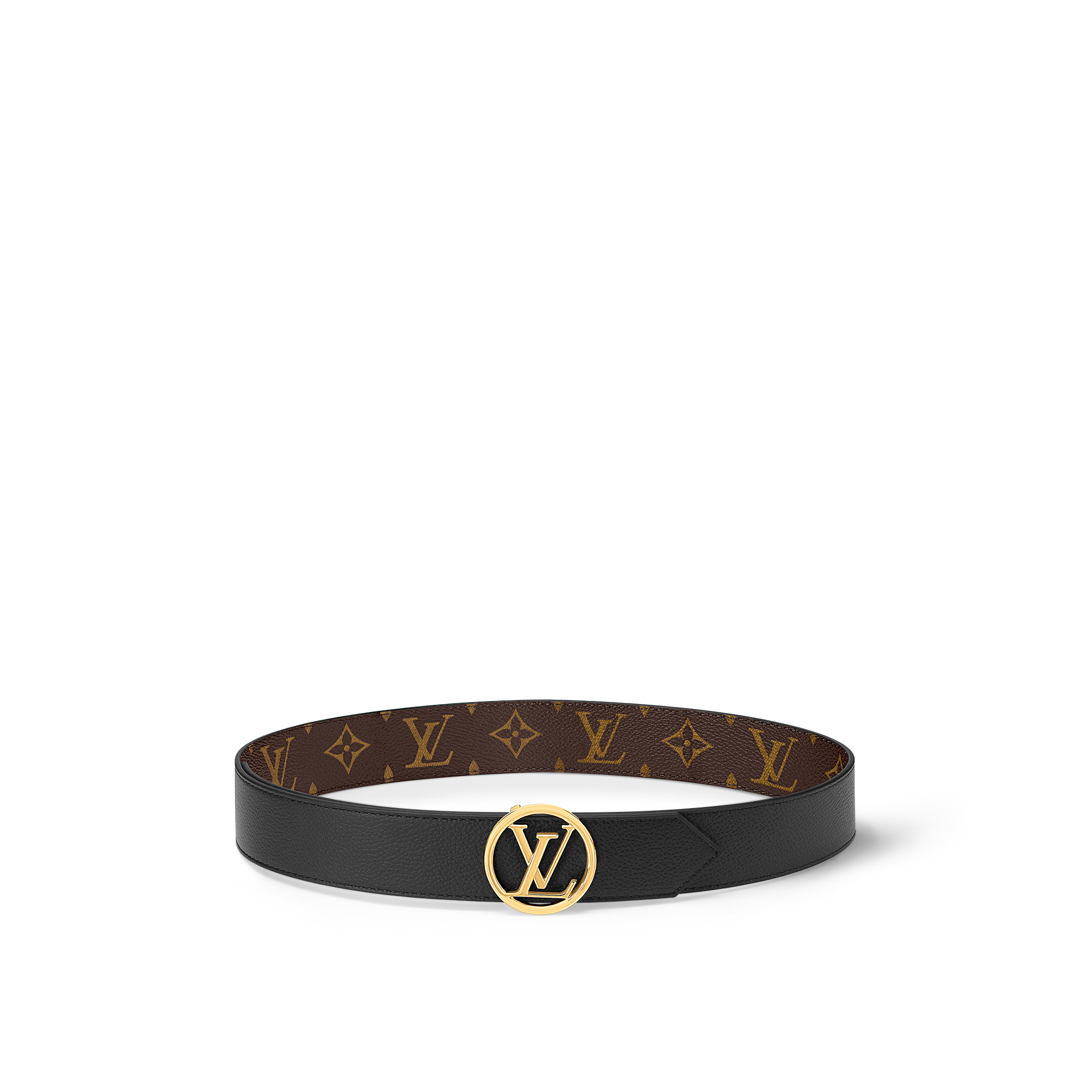 Cintura LV Circle 35 mm reversibile Tela Monogram Donna Accessori Cinture | LOUIS VUITTON (Zoom prodotto)
