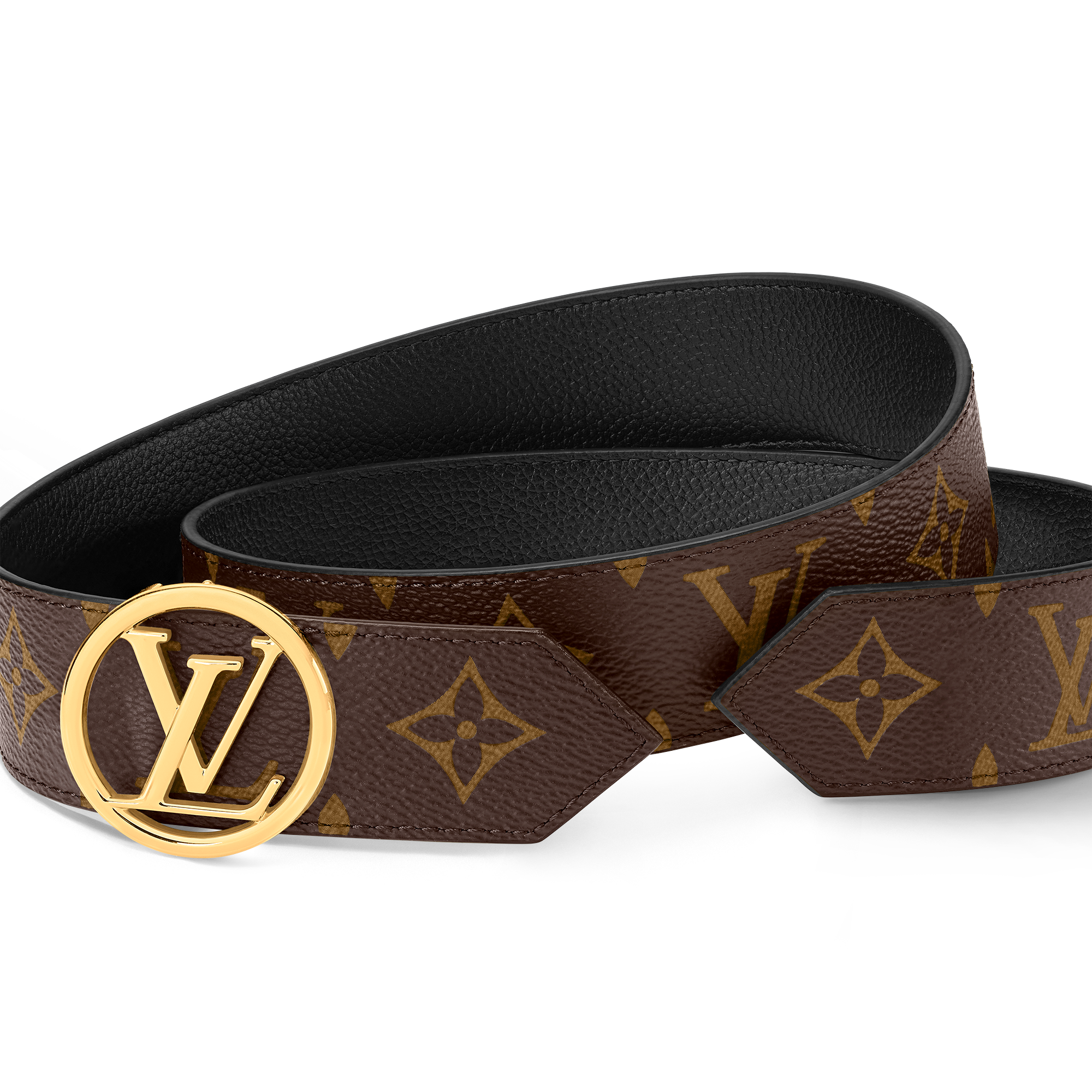 Cintura LV Circle 35 mm reversibile Tela Monogram Donna Accessori Cinture | LOUIS VUITTON (Zoom prodotto)