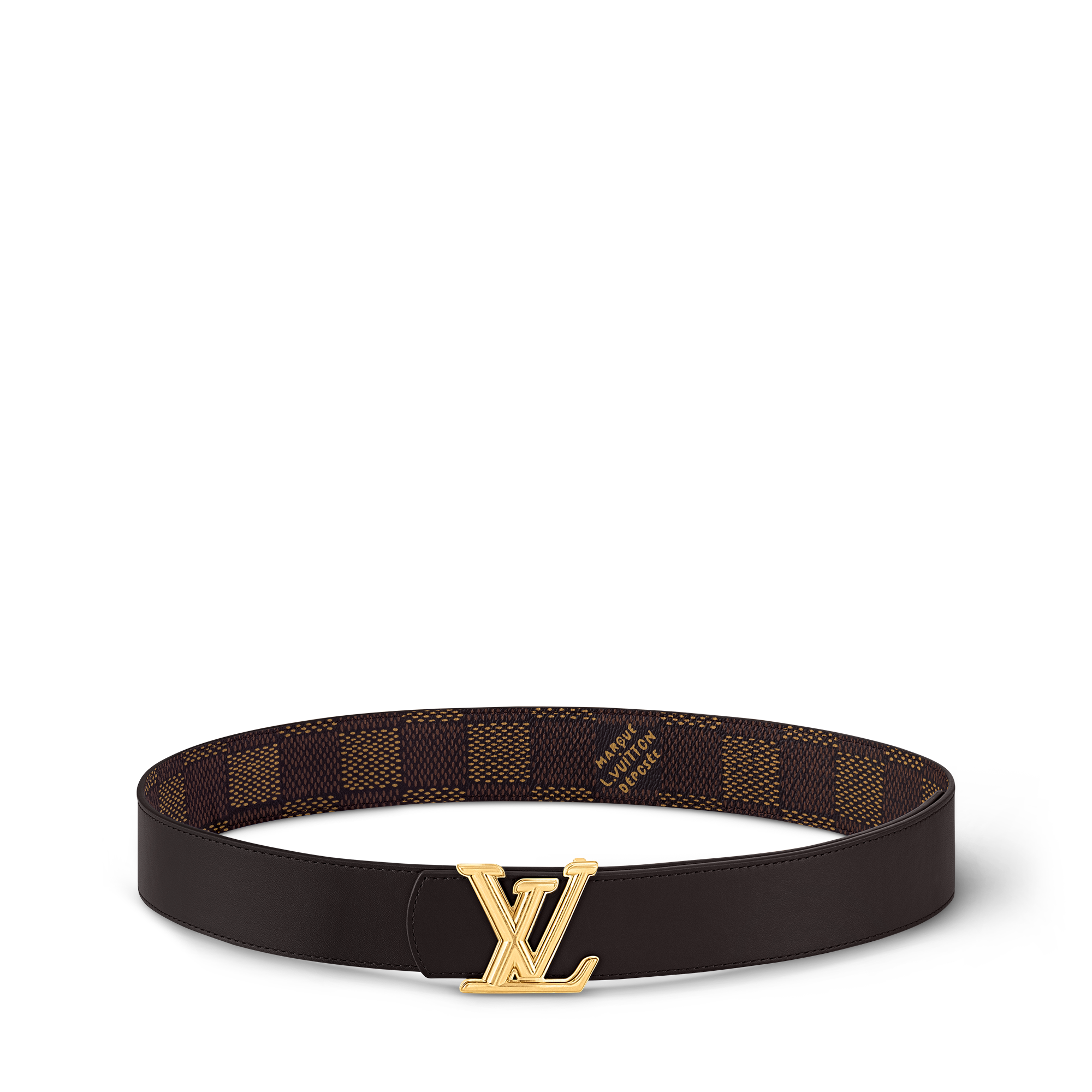 Cintura LV Dimension 40 mm reversibile Tela Damier Graphite Uomo Accessori Cinture | LOUIS VUITTON (Zoom prodotto)
