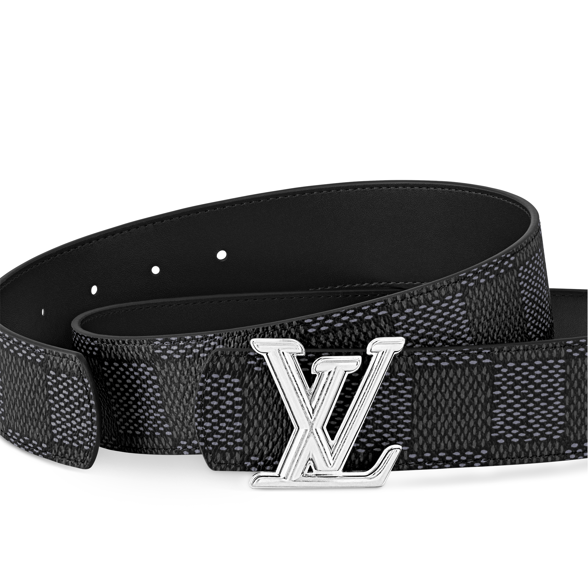 Cintura LV Dimension 40 mm reversibile Tela Damier Graphite Uomo Accessori Cinture | LOUIS VUITTON (Zoom prodotto)