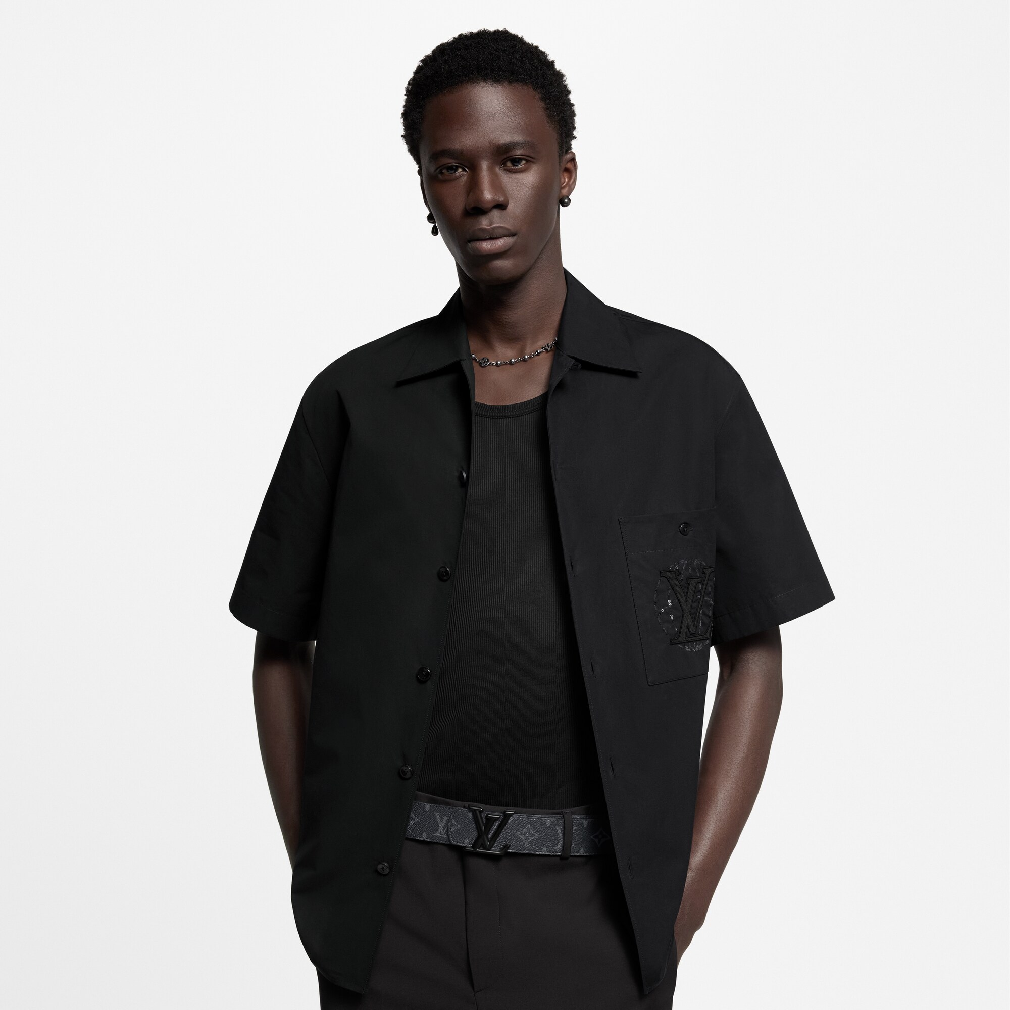 Cintura LV Dimension 40 mm reversibile Tela Monogram Eclipse Uomo Accessori Cinture | LOUIS VUITTON (Zoom prodotto)