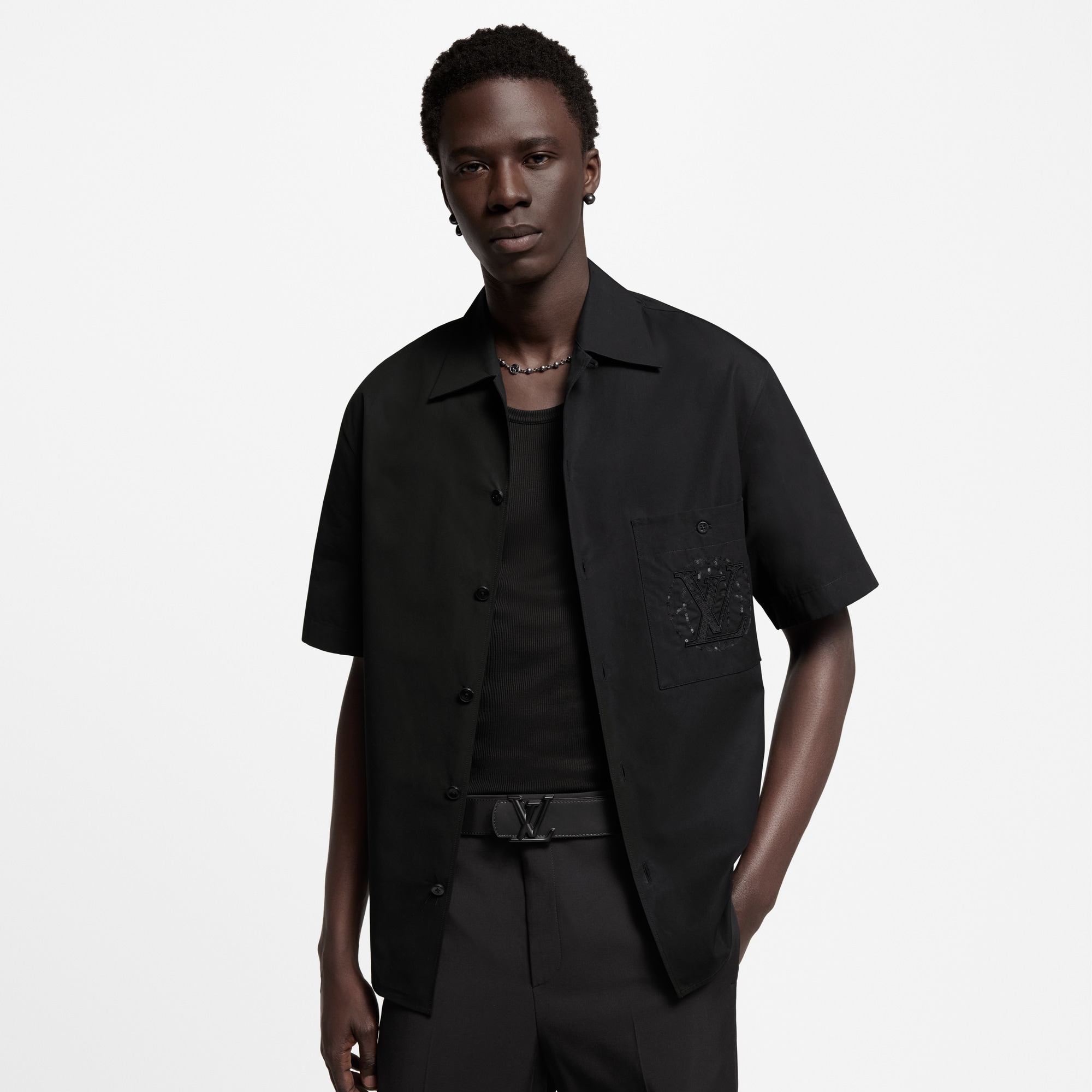 Cintura LV Dimension 40 mm reversibile Tela Monogram Eclipse Uomo Accessori Cinture | LOUIS VUITTON (Zoom prodotto)