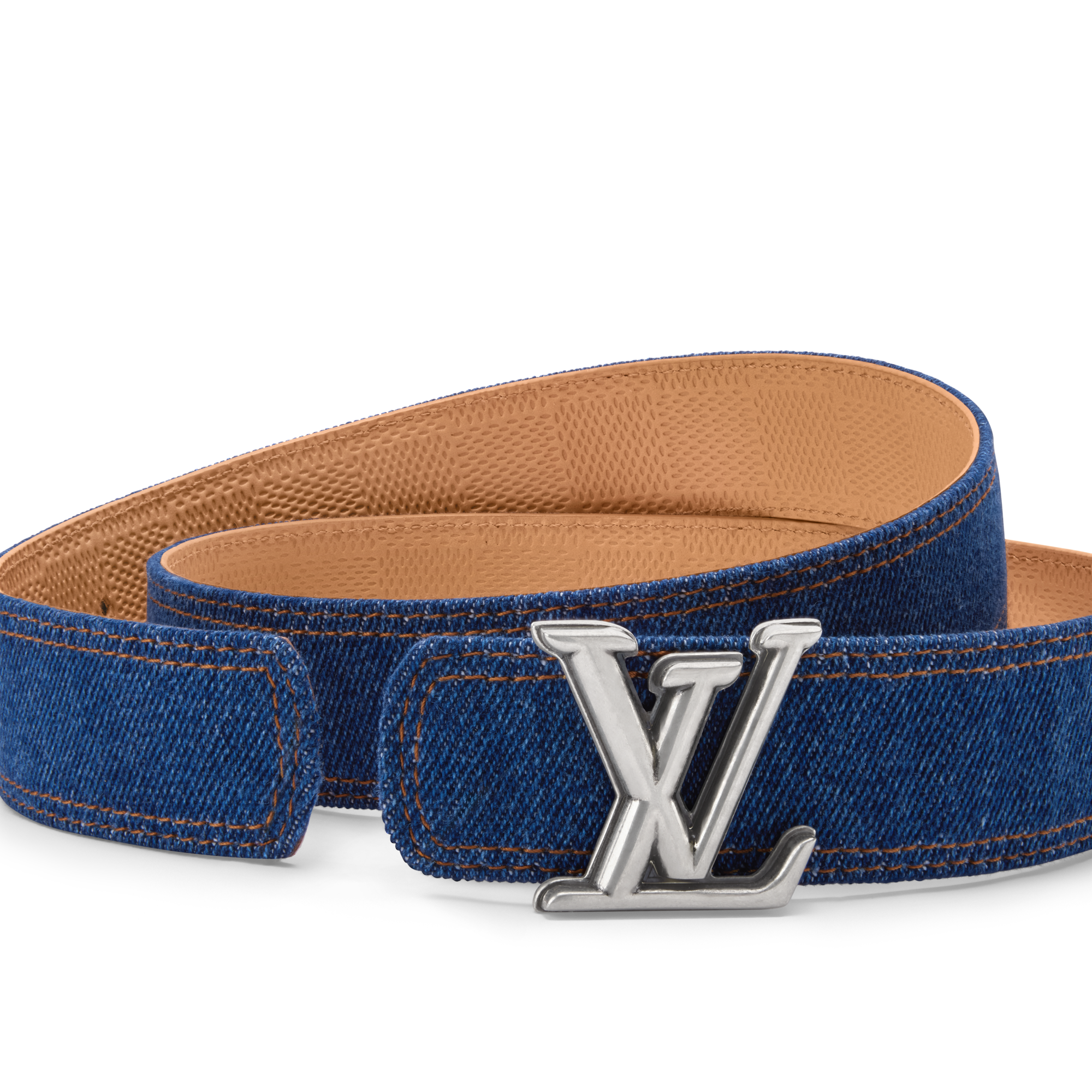Cintura LV Dimension Denim 35 mm reversibile  Uomo Accessori Cinture | LOUIS VUITTON (Zoom prodotto)
