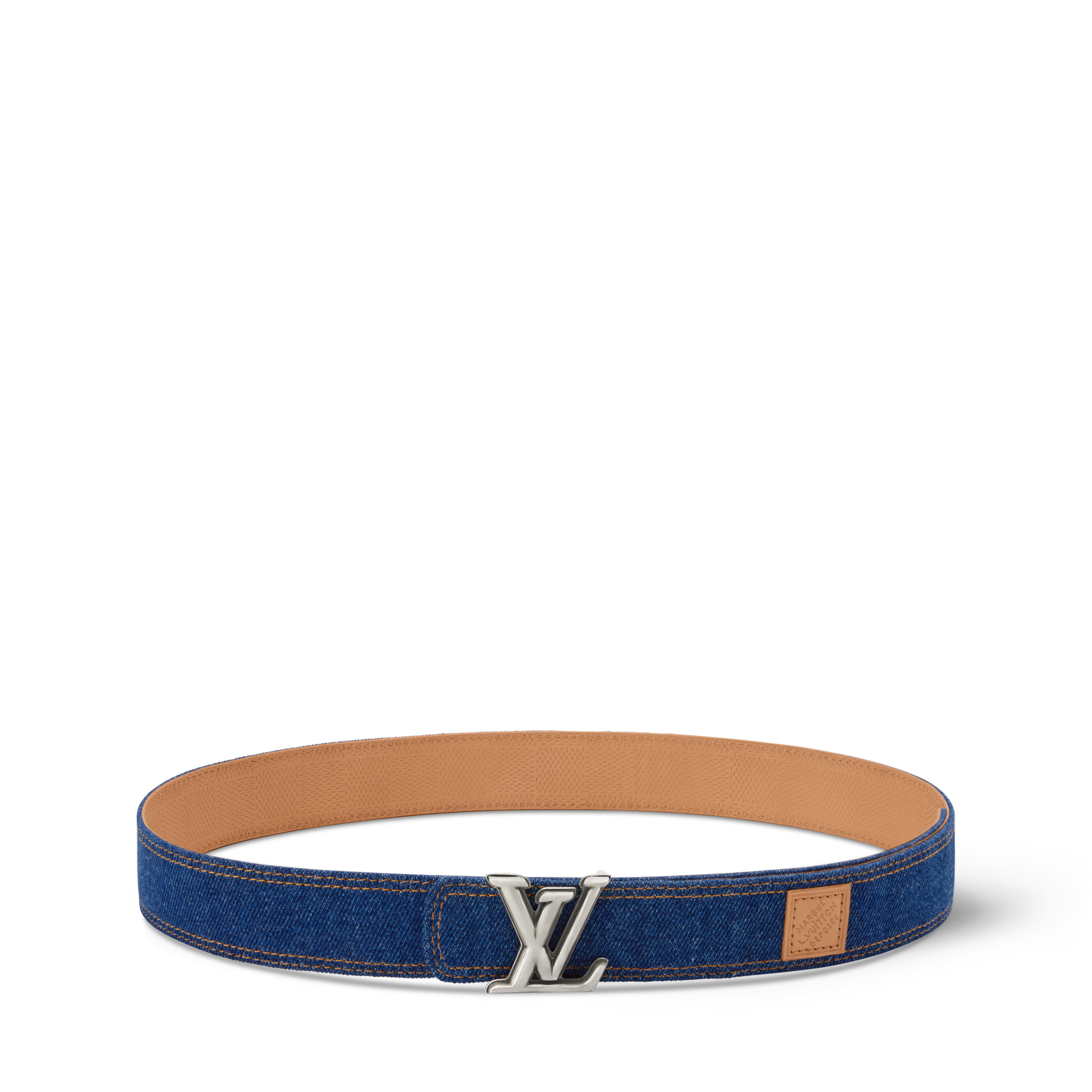 Cintura LV Dimension Denim 35 mm reversibile  Uomo Accessori Cinture | LOUIS VUITTON (Zoom prodotto)