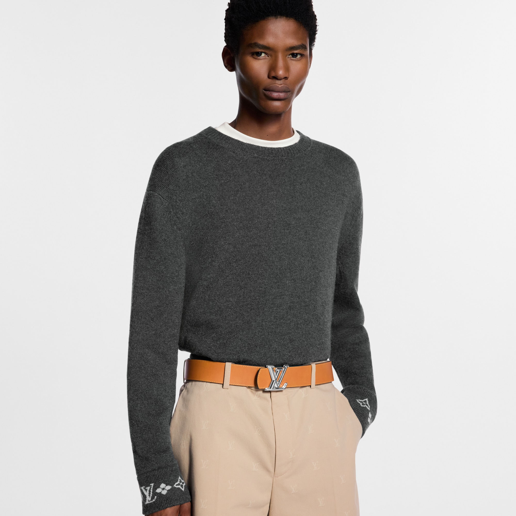 Cintura LV Dimension Monogram Heritage 40 mm reversibile  Uomo Accessori Cinture | LOUIS VUITTON (Zoom prodotto)