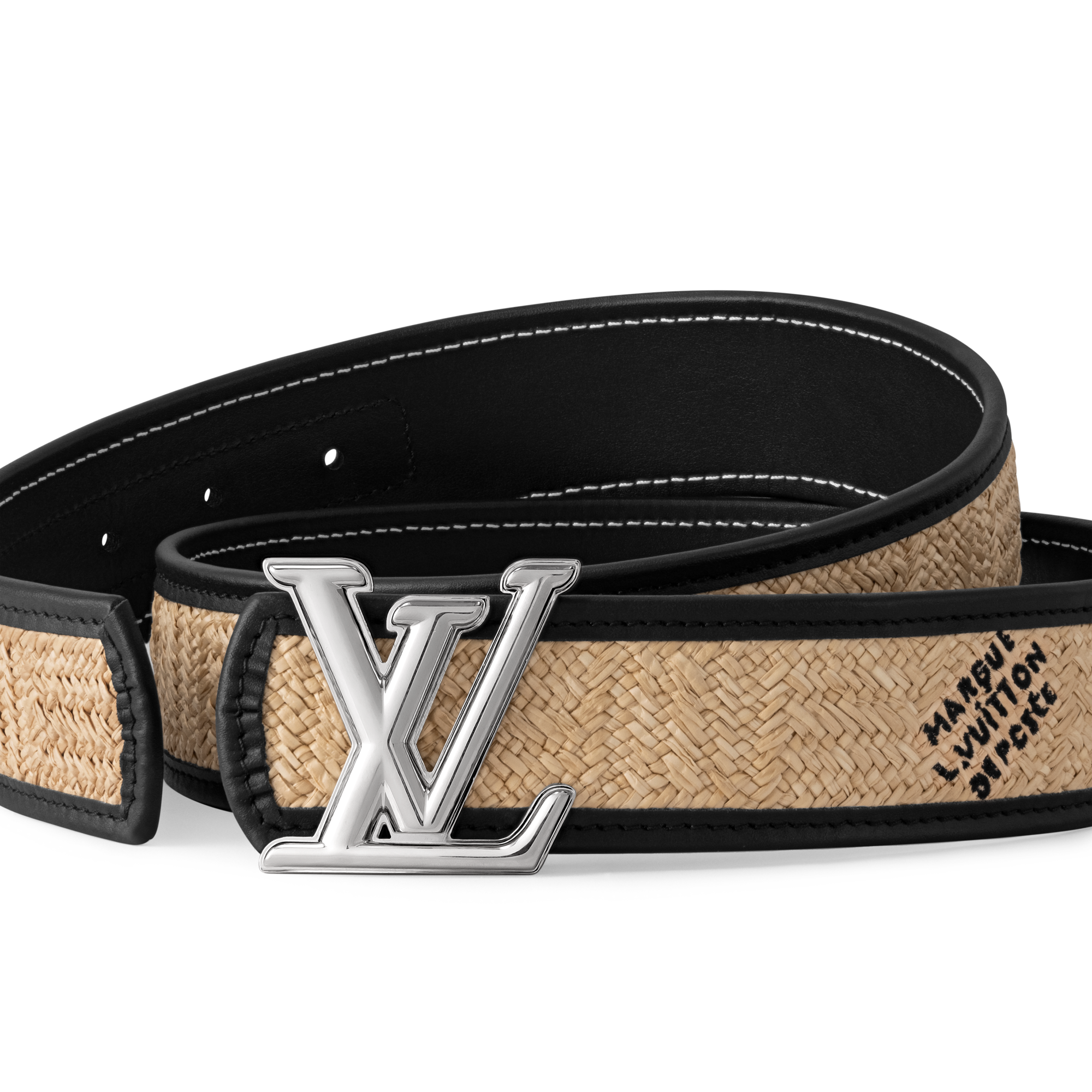 Cintura LV Dimension Raffia 40 mm reversibile  Uomo Accessori Cinture | LOUIS VUITTON (Zoom prodotto)