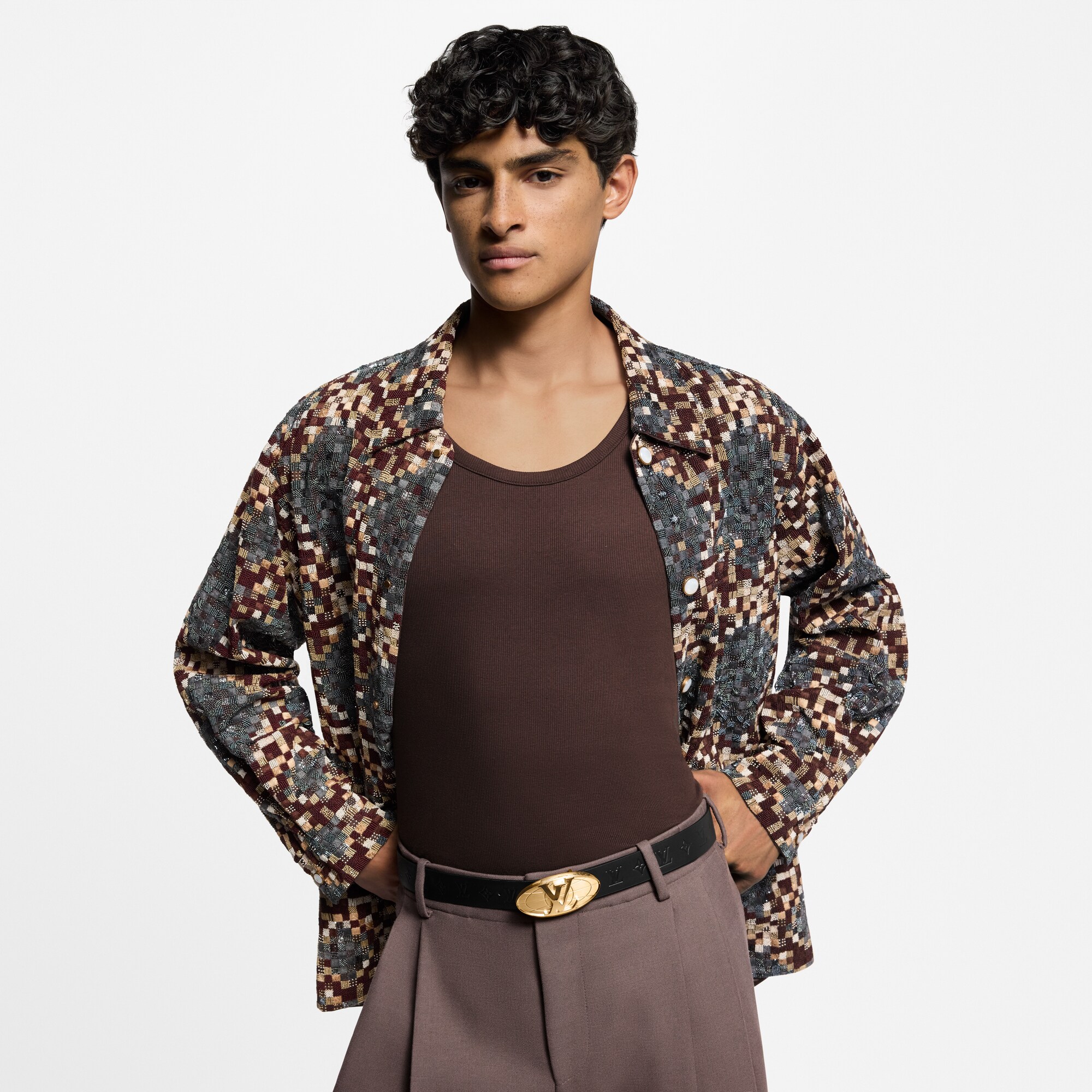 Cintura LV Fiction 30 mm reversibile  Uomo Accessori Cinture | LOUIS VUITTON (Zoom prodotto)