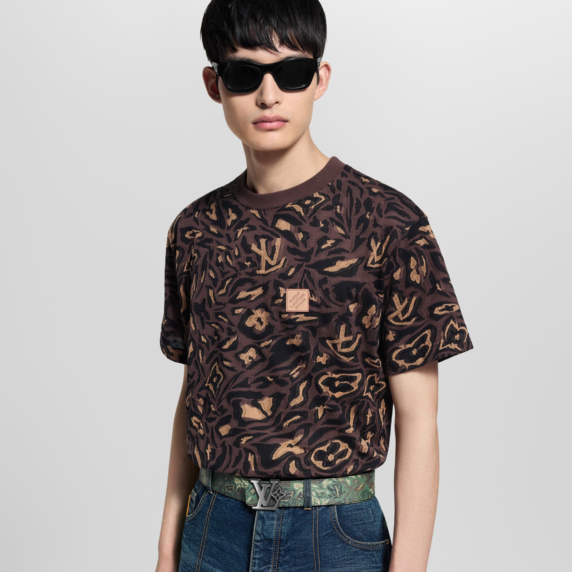 Cintura LV Flower Camoflage 40 mm reversibile  Uomo Accessori Cinture | LOUIS VUITTON (Zoom prodotto)