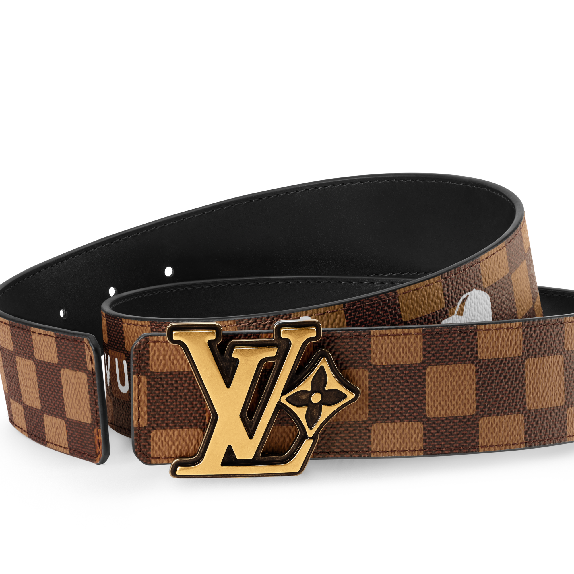 Cintura LV Flower Damier Phriendship 40 mm reversibile  Uomo Accessori Cinture | LOUIS VUITTON (Zoom prodotto)