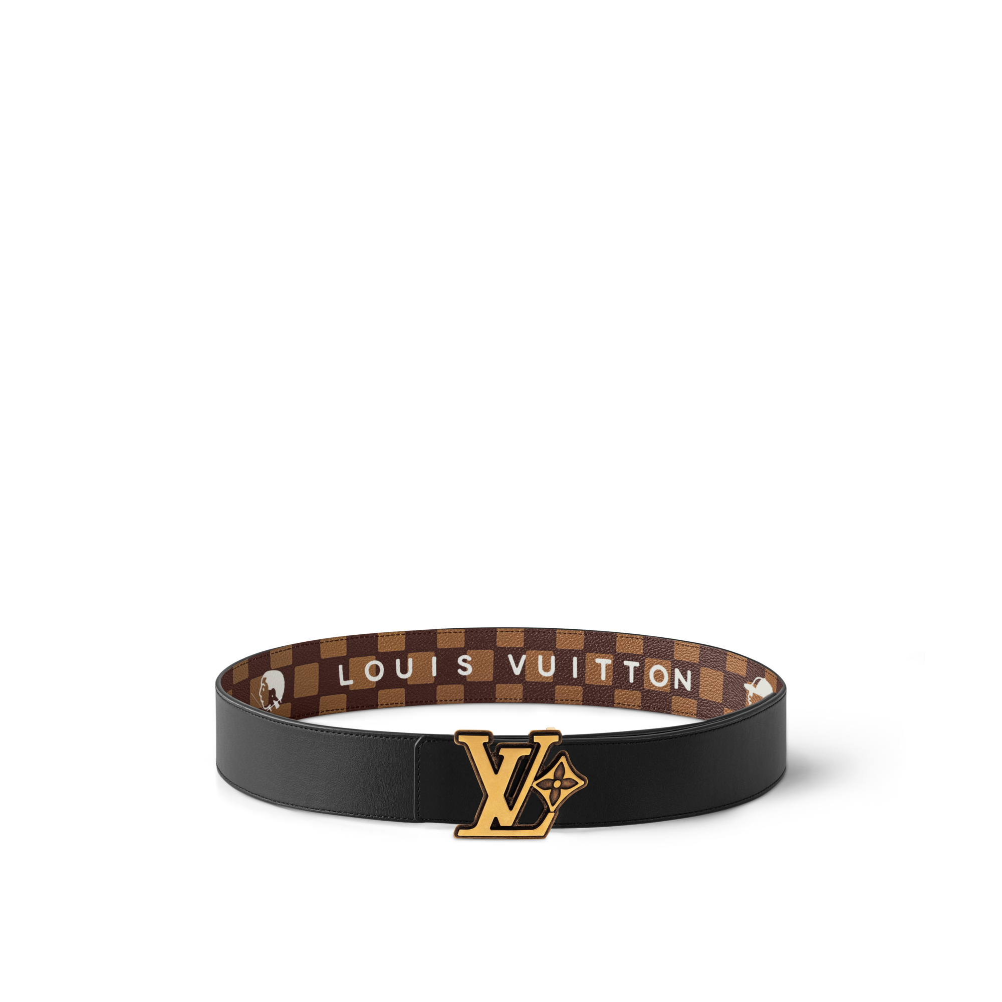 Cintura LV Flower Damier Phriendship 40 mm reversibile  Uomo Accessori Cinture | LOUIS VUITTON (Zoom prodotto)