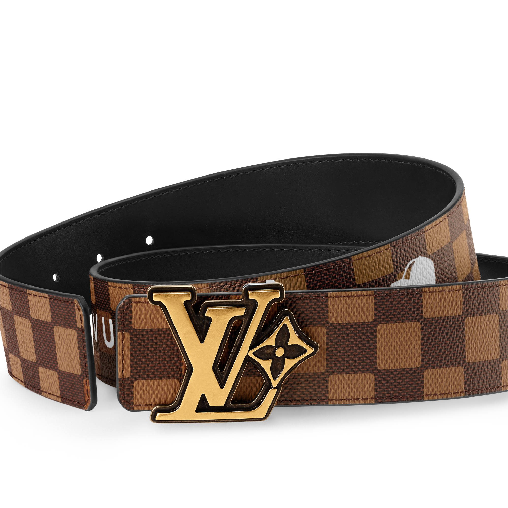 Cintura LV Flower Damier Phriendship 40 mm reversibile  Uomo Accessori Cinture | LOUIS VUITTON (Zoom prodotto)
