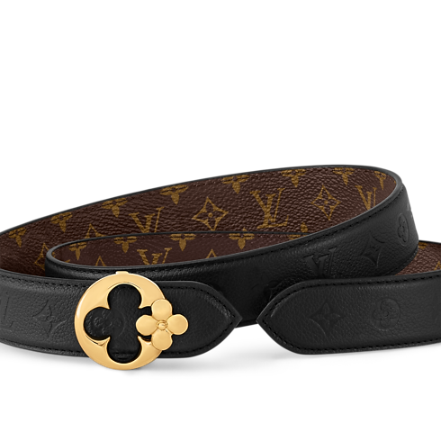 Cintura LV Flowergram Round 30 mm reversibile Tela Monogram Donna Accessori Cinture | LOUIS VUITTON (Zoom prodotto)