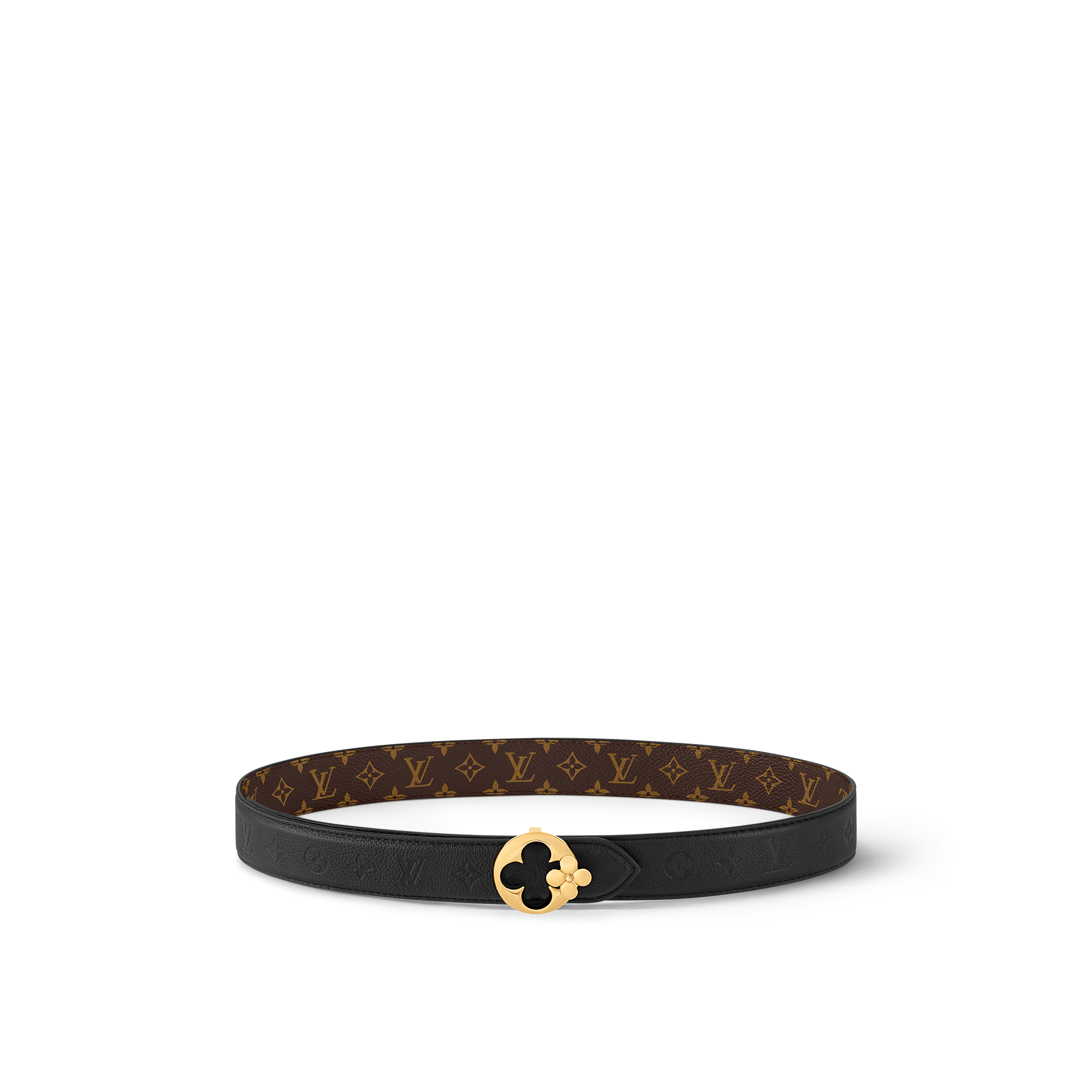 Cintura LV Flowergram Round 30 mm reversibile Tela Monogram Donna Accessori Cinture | LOUIS VUITTON (Zoom prodotto)