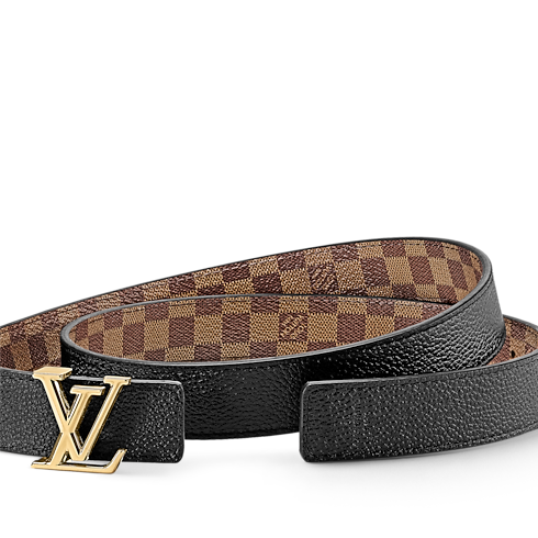 Cintura LV Iconic 25 mm reversibile Tela Damier Ébène Donna Accessori Novità | LOUIS VUITTON (Zoom prodotto)