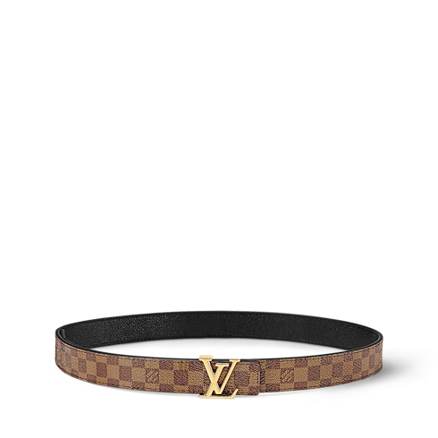 Cintura LV Iconic 25 mm reversibile Tela Damier Ébène Donna Accessori Novità | LOUIS VUITTON (Zoom prodotto)