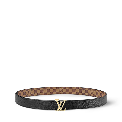 Cintura LV Iconic 25 mm reversibile Tela Damier Ébène Donna Accessori Novità | LOUIS VUITTON (Zoom prodotto)