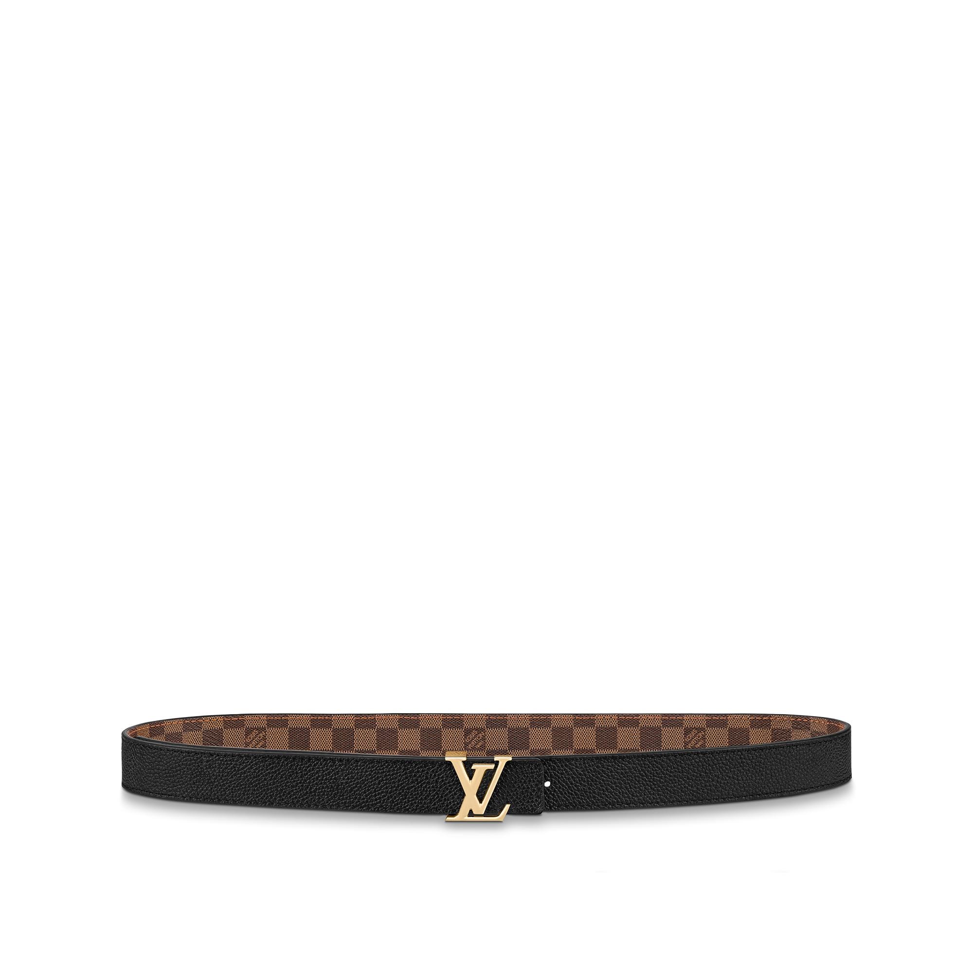 Cintura LV Iconic 25 mm reversibile Tela Damier Ébène Donna Accessori Novità | LOUIS VUITTON (Zoom prodotto)