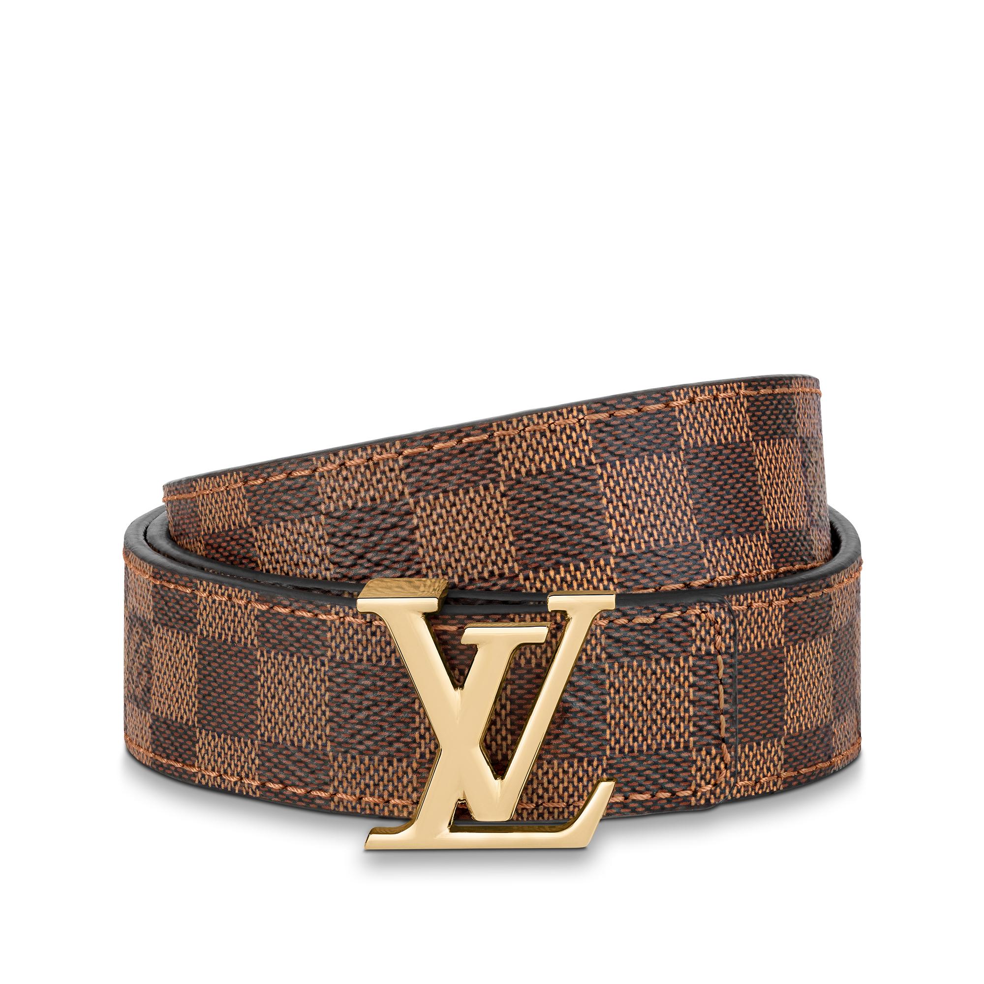 Cintura LV Iconic 25 mm reversibile Tela Damier Ébène Donna Accessori Novità | LOUIS VUITTON (Zoom prodotto)