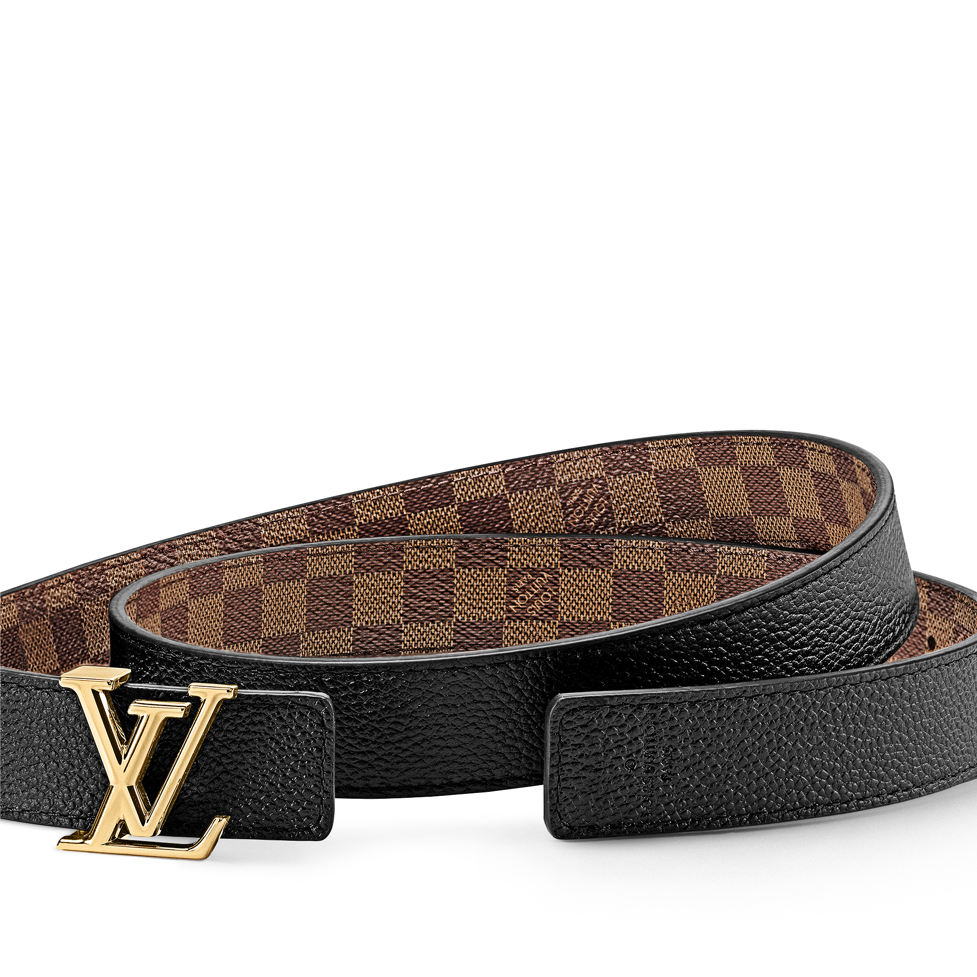 Cintura LV Iconic 25 mm reversibile Tela Damier Ébène Donna Accessori Novità | LOUIS VUITTON (Zoom prodotto)