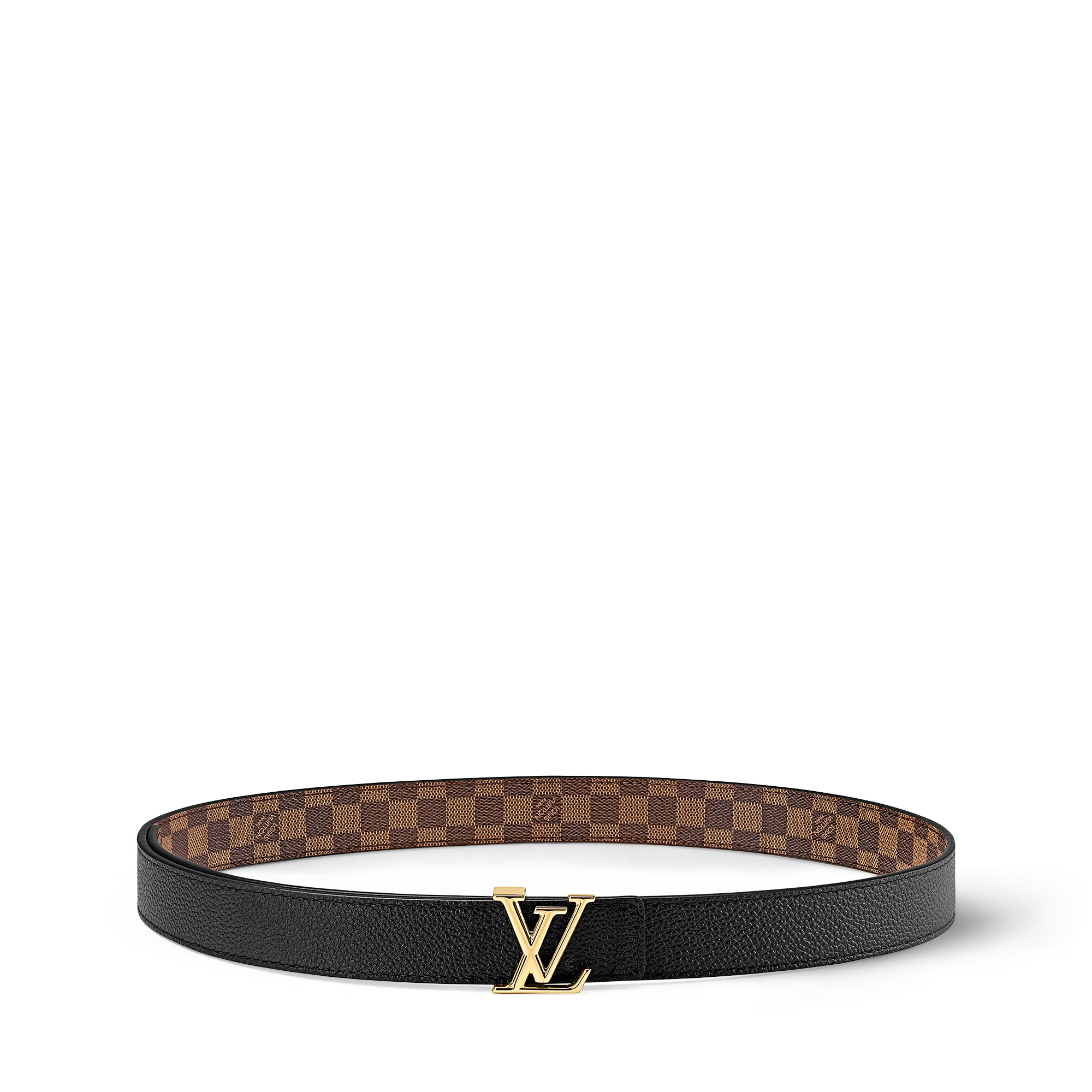 Cintura LV Iconic 25 mm reversibile Tela Damier Ébène Donna Accessori Novità | LOUIS VUITTON (Zoom prodotto)