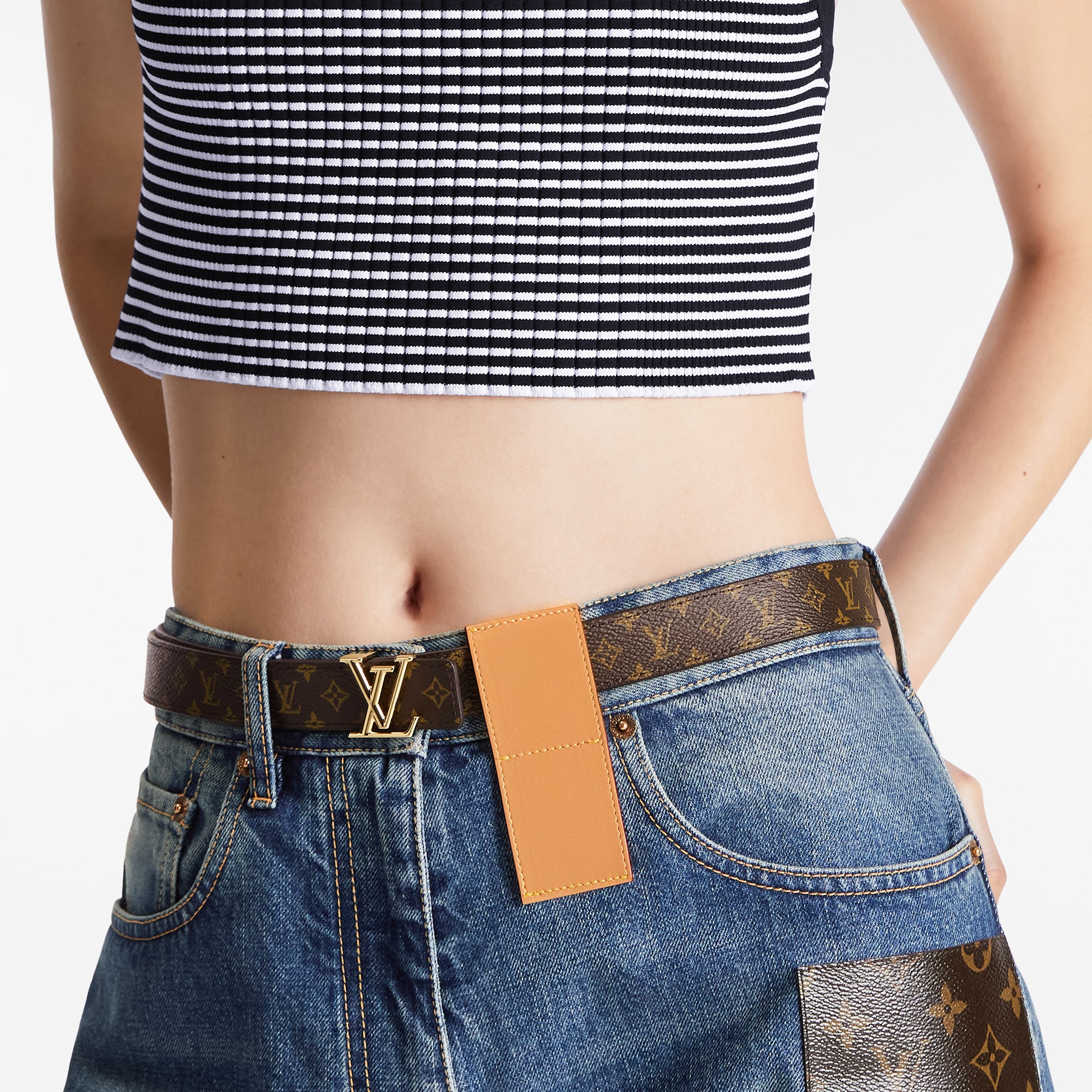 Cintura LV Iconic 25 mm reversibile Tela Monogram Donna Accessori Novità | LOUIS VUITTON (Zoom prodotto)
