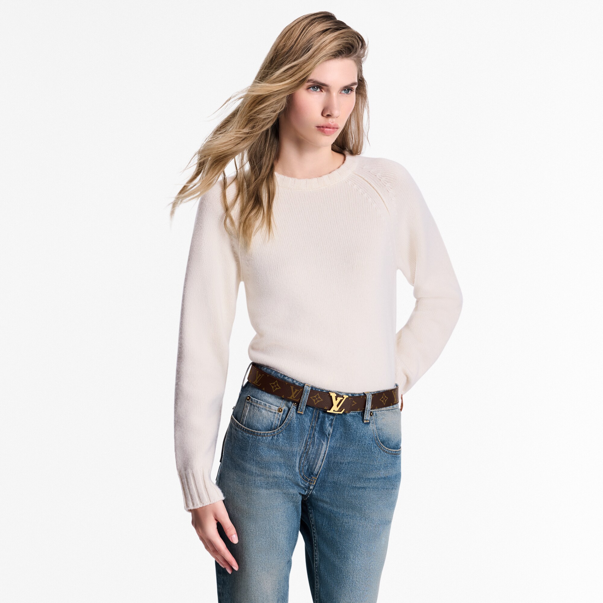 Cintura LV Initiales 30 mm reversibile Tela Monogram Donna Accessori Cinture | LOUIS VUITTON (Zoom prodotto)