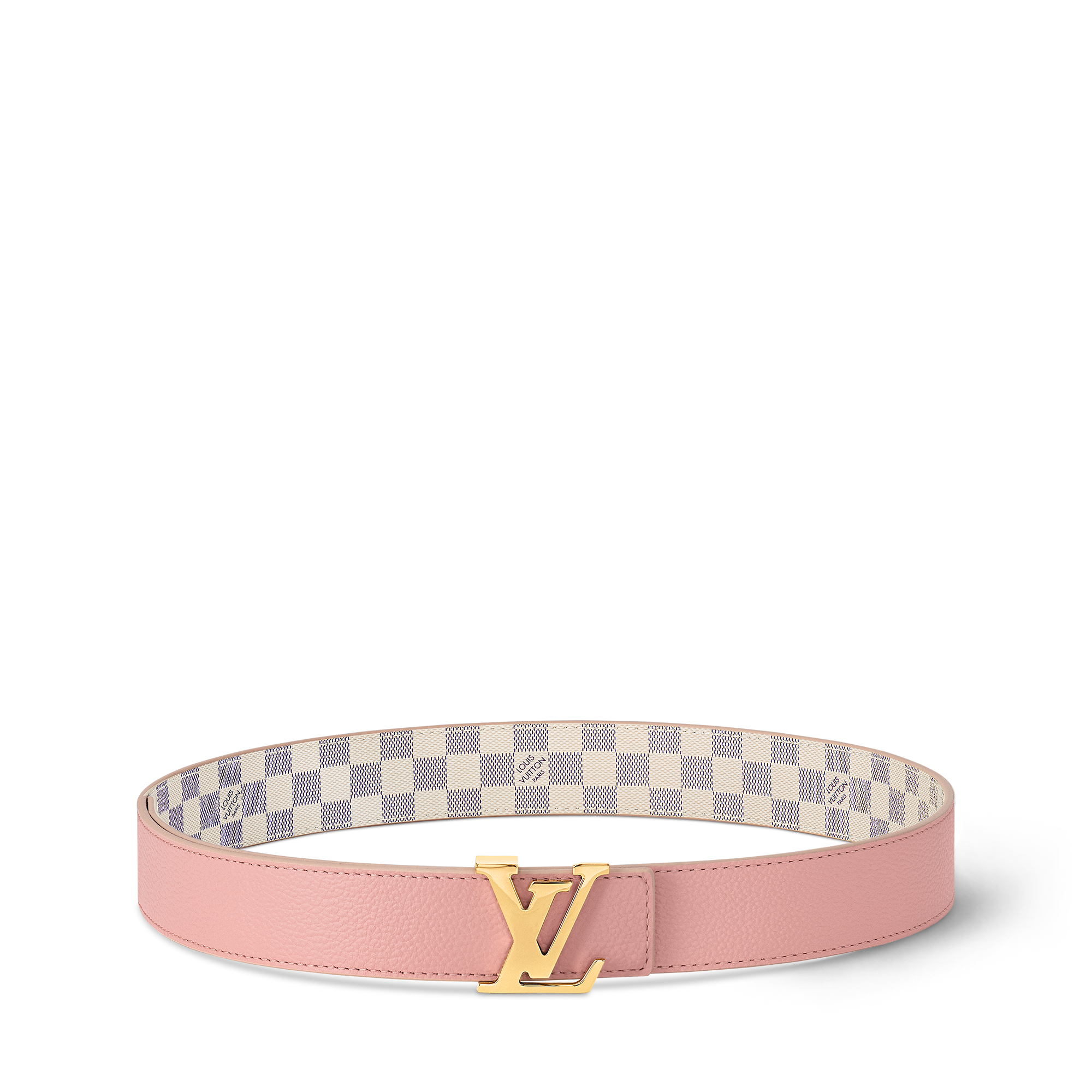 Cintura LV Initiales 30 mm reversibile Tela Damier Azur Donna Accessori Novità | LOUIS VUITTON (Zoom prodotto)