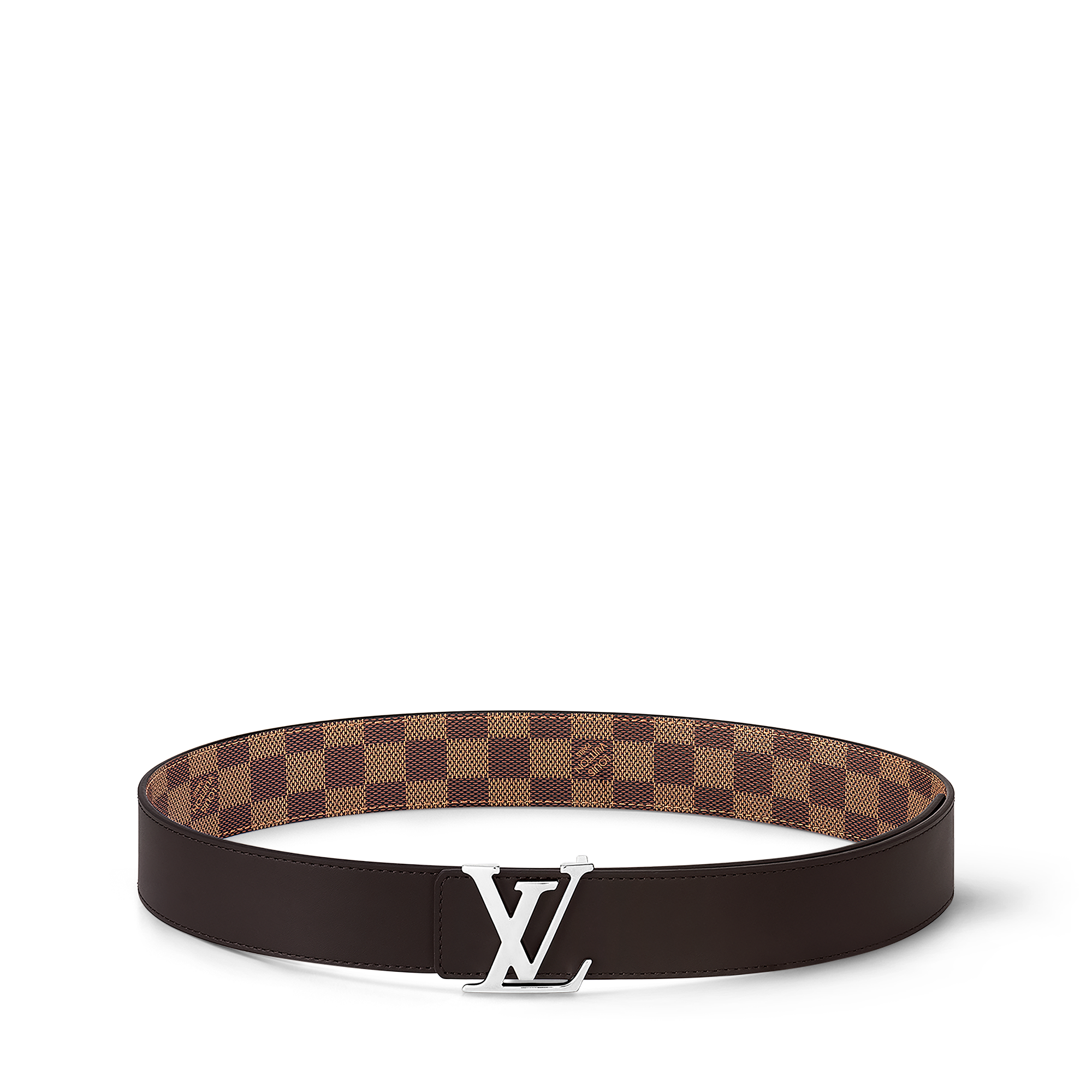 Cintura LV Initiales 40 mm reversibile Tela Damier Graphite Uomo Accessori Cinture | LOUIS VUITTON (Zoom prodotto)