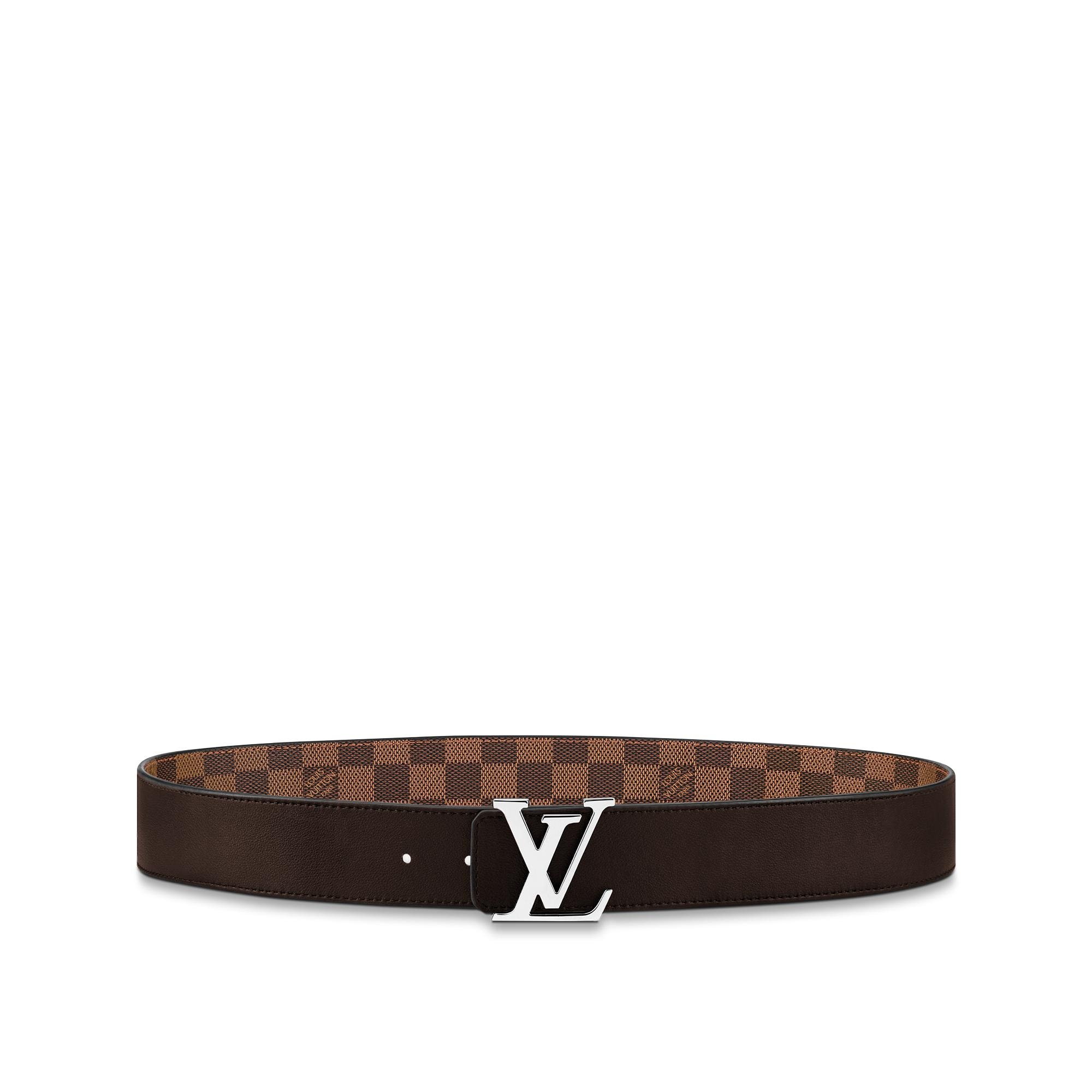 Cintura LV Initiales 40 mm reversibile Tela Damier Graphite Uomo Accessori Cinture | LOUIS VUITTON (Zoom prodotto)