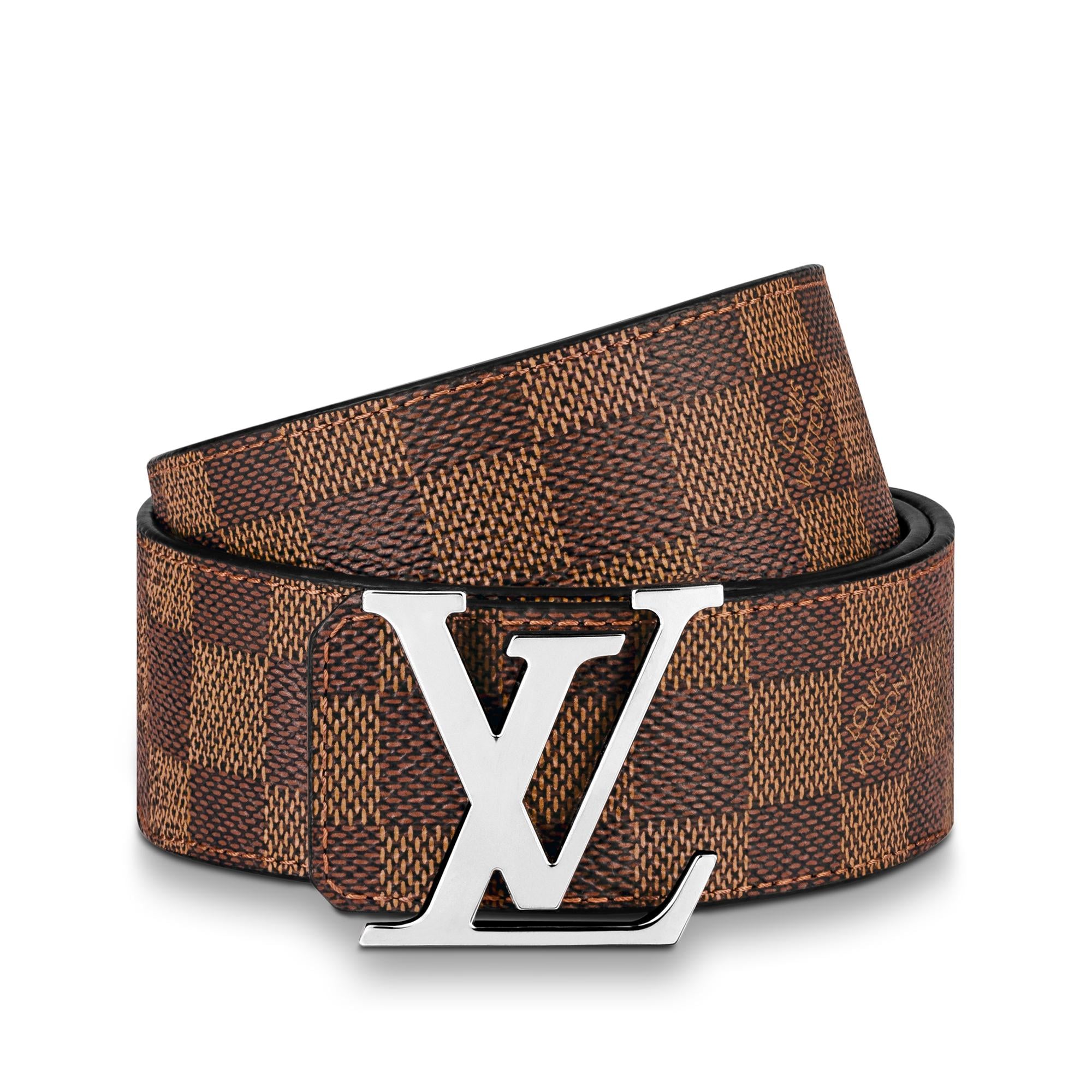 Cintura LV Initiales 40 mm reversibile Tela Damier Graphite Uomo Accessori Cinture | LOUIS VUITTON (Zoom prodotto)