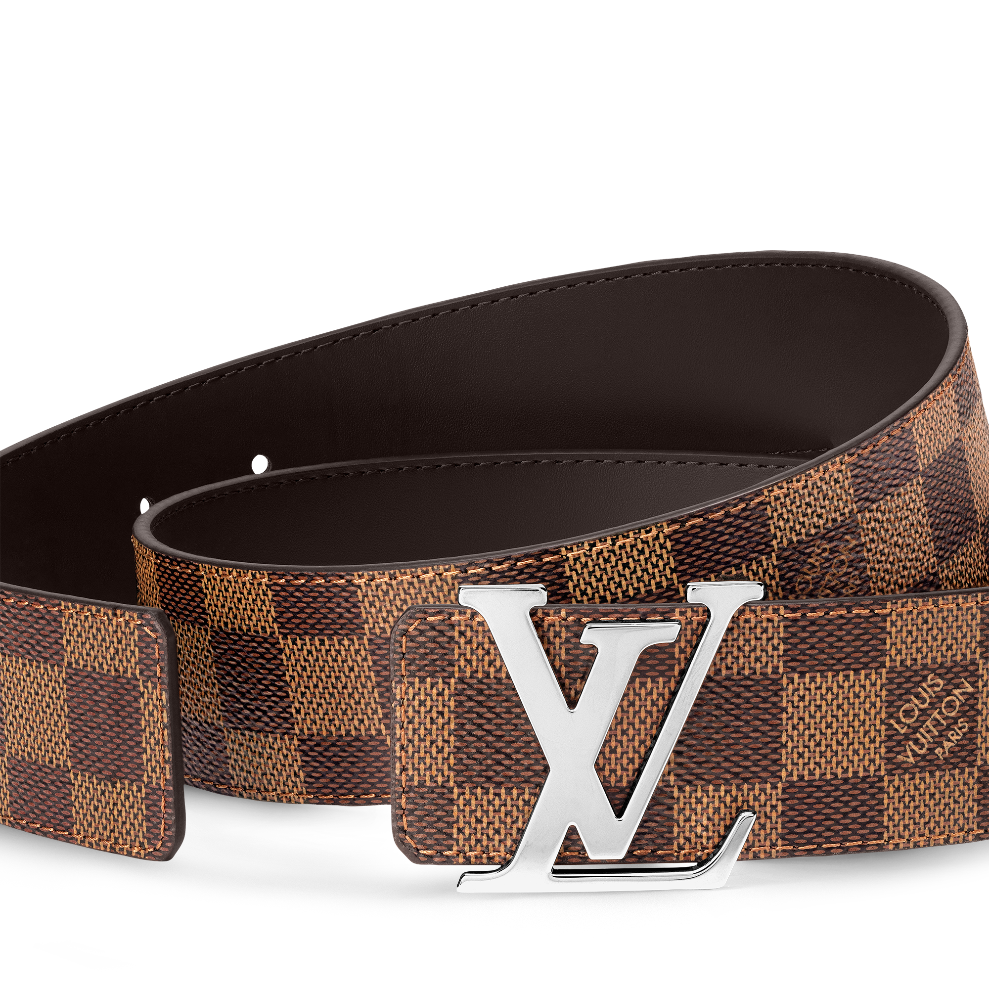 Cintura LV Initiales 40 mm reversibile Tela Damier Graphite Uomo Accessori Cinture | LOUIS VUITTON (Zoom prodotto)