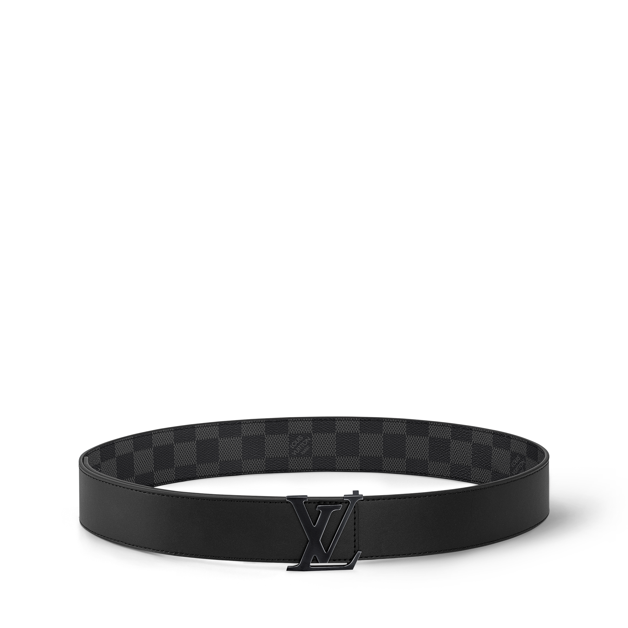 Cintura LV Initiales 40 mm reversibile Tela Damier Graphite Uomo Accessori Cinture | LOUIS VUITTON (Zoom prodotto)