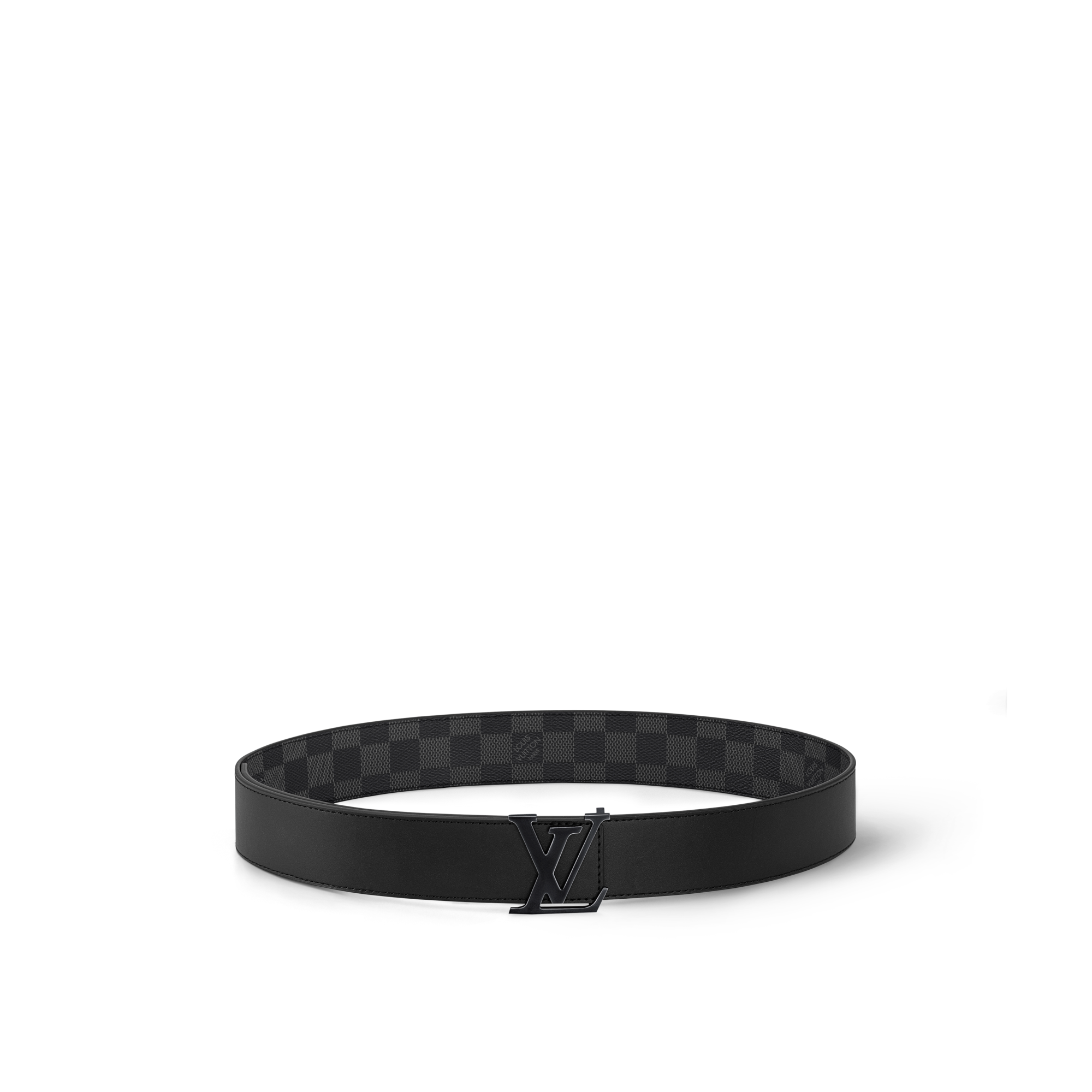 Cintura LV Initiales 40 mm reversibile Tela Damier Graphite Uomo Accessori Cinture | LOUIS VUITTON (Zoom prodotto)