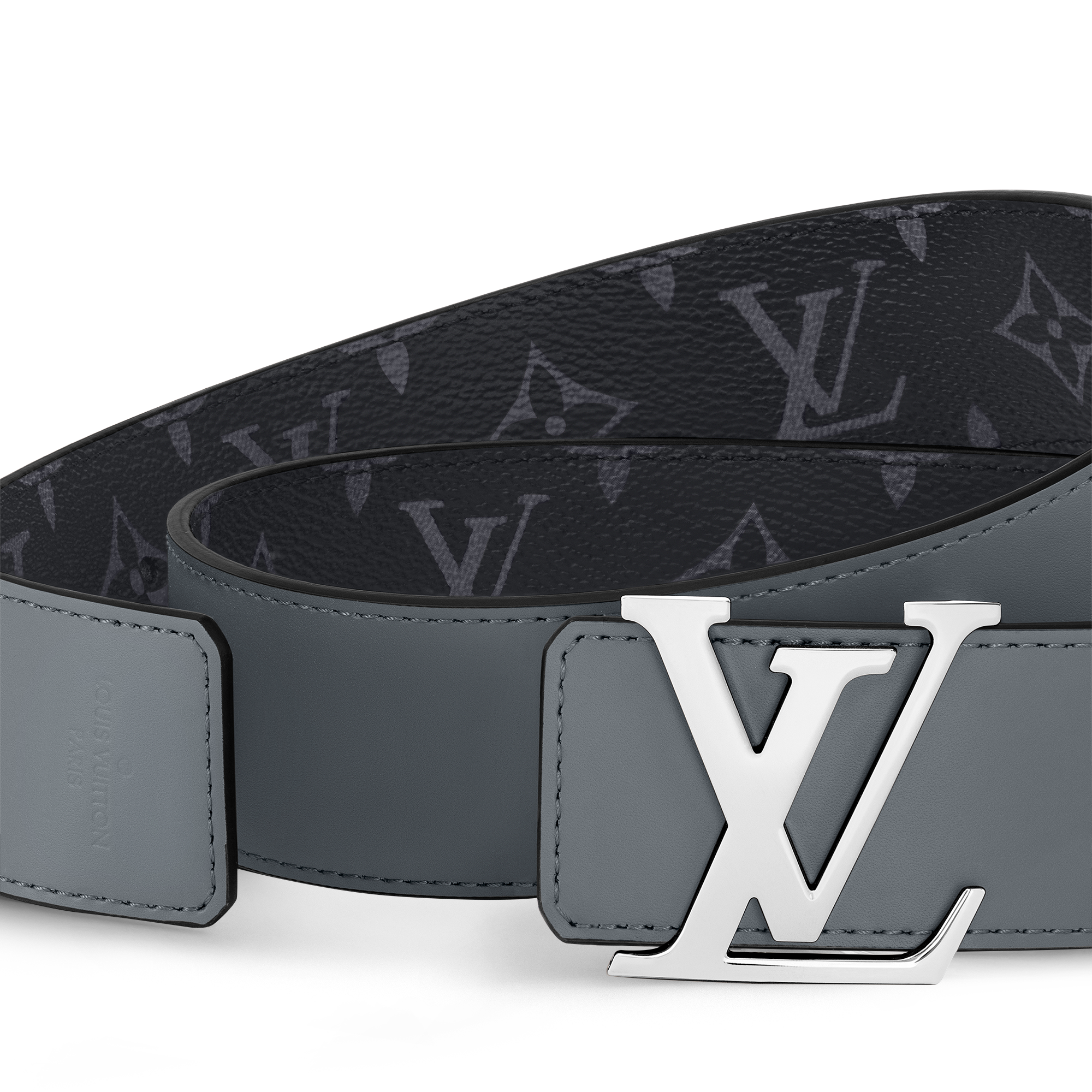 Cintura LV Initiales 40 mm reversibile Tela Monogram Eclipse Uomo Accessori Cinture | LOUIS VUITTON (Zoom prodotto)