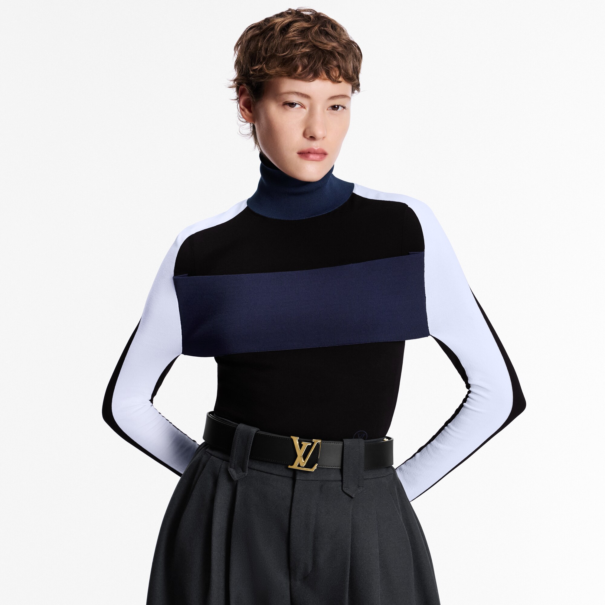 Cintura LV Initiales 40 mm reversibile Tela Monogram Donna Accessori Cinture | LOUIS VUITTON (Zoom prodotto)