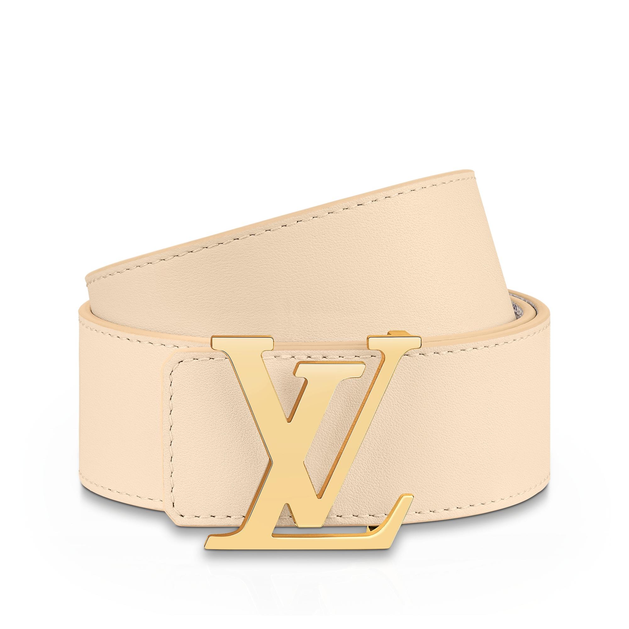 Cintura LV Initiales 40 mm reversibile Tela Damier Azur Donna Accessori Novità | LOUIS VUITTON (Zoom prodotto)