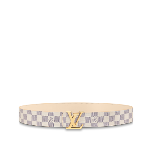 Cintura LV Initiales 40 mm reversibile Tela Damier Azur Donna Accessori Cinture | LOUIS VUITTON (Zoom prodotto)