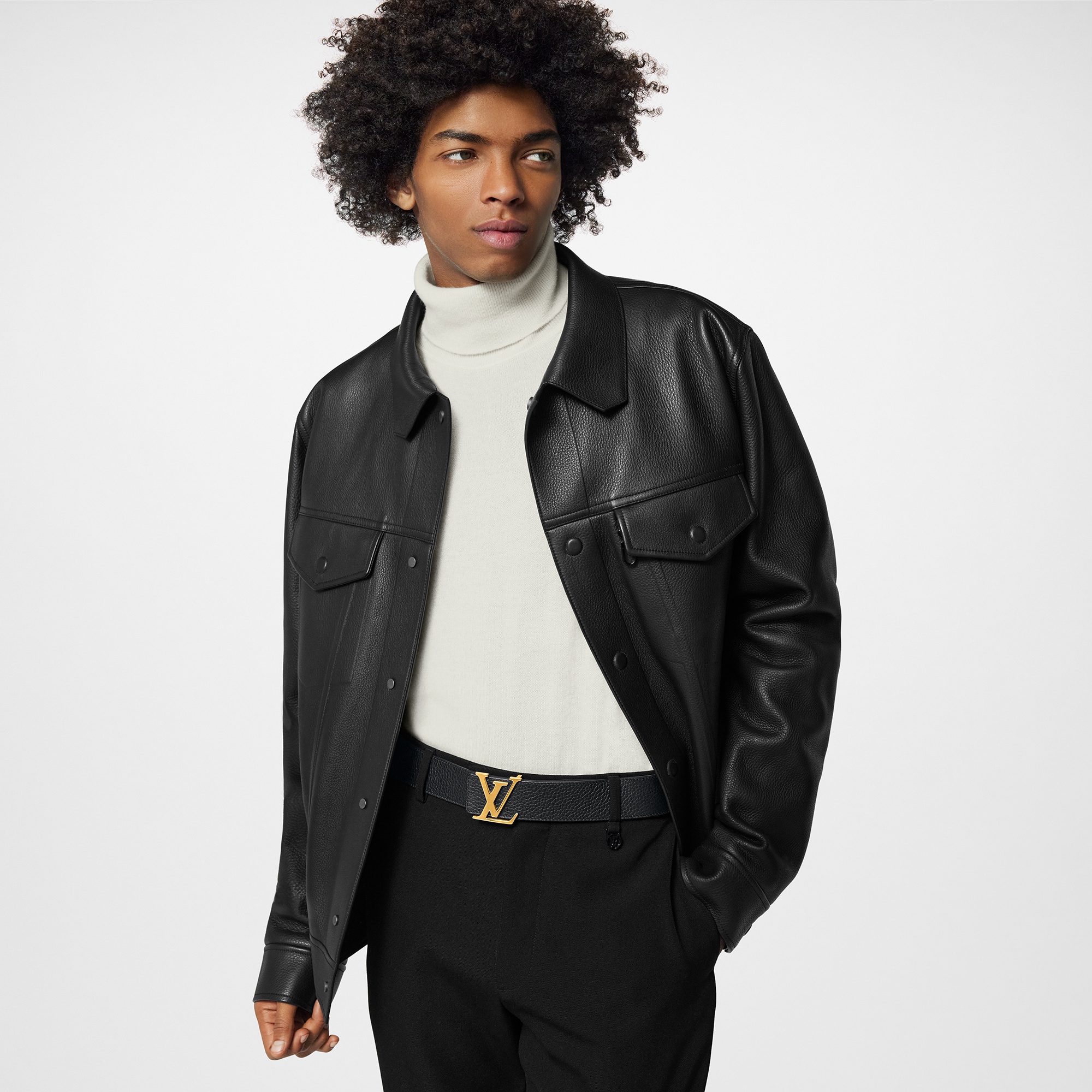 Cintura LV Initiales 40 mm reversibile Pelle Taurillon Uomo Accessori Cinture | LOUIS VUITTON (Zoom prodotto)