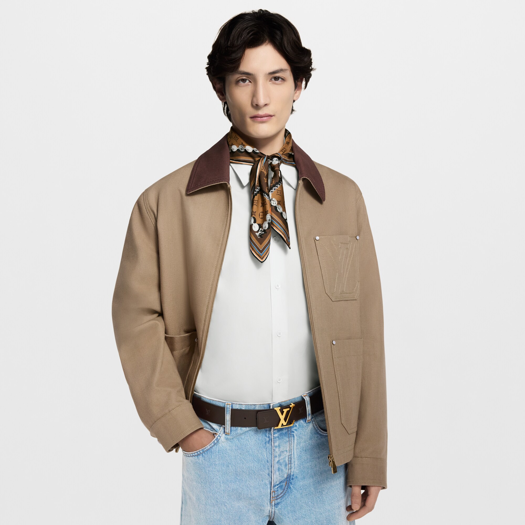 Cintura LV Initiales Blason 40 mm reversibile  Uomo Accessori Cinture | LOUIS VUITTON (Zoom prodotto)